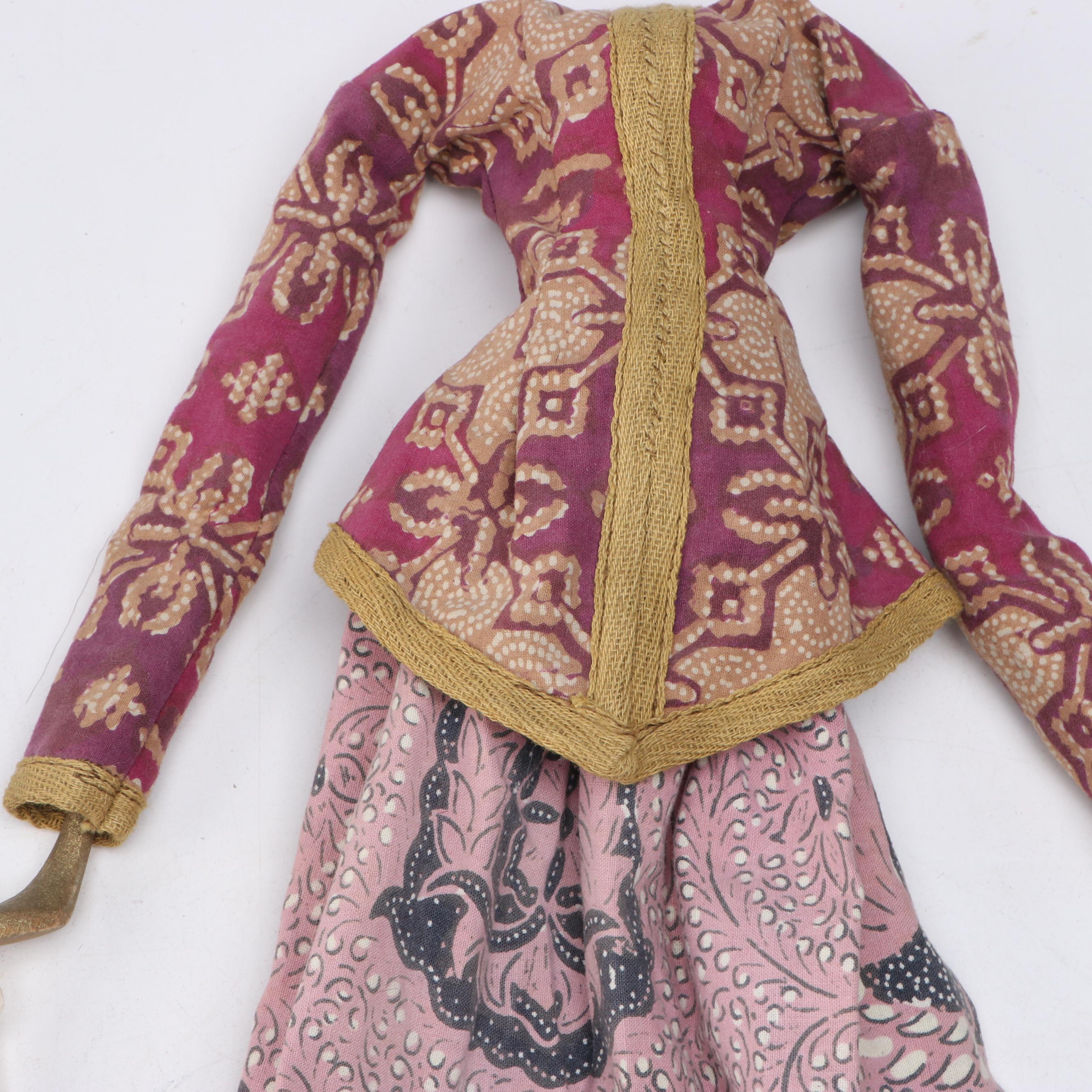 Indonesian Wayang Golek Wooden Puppets