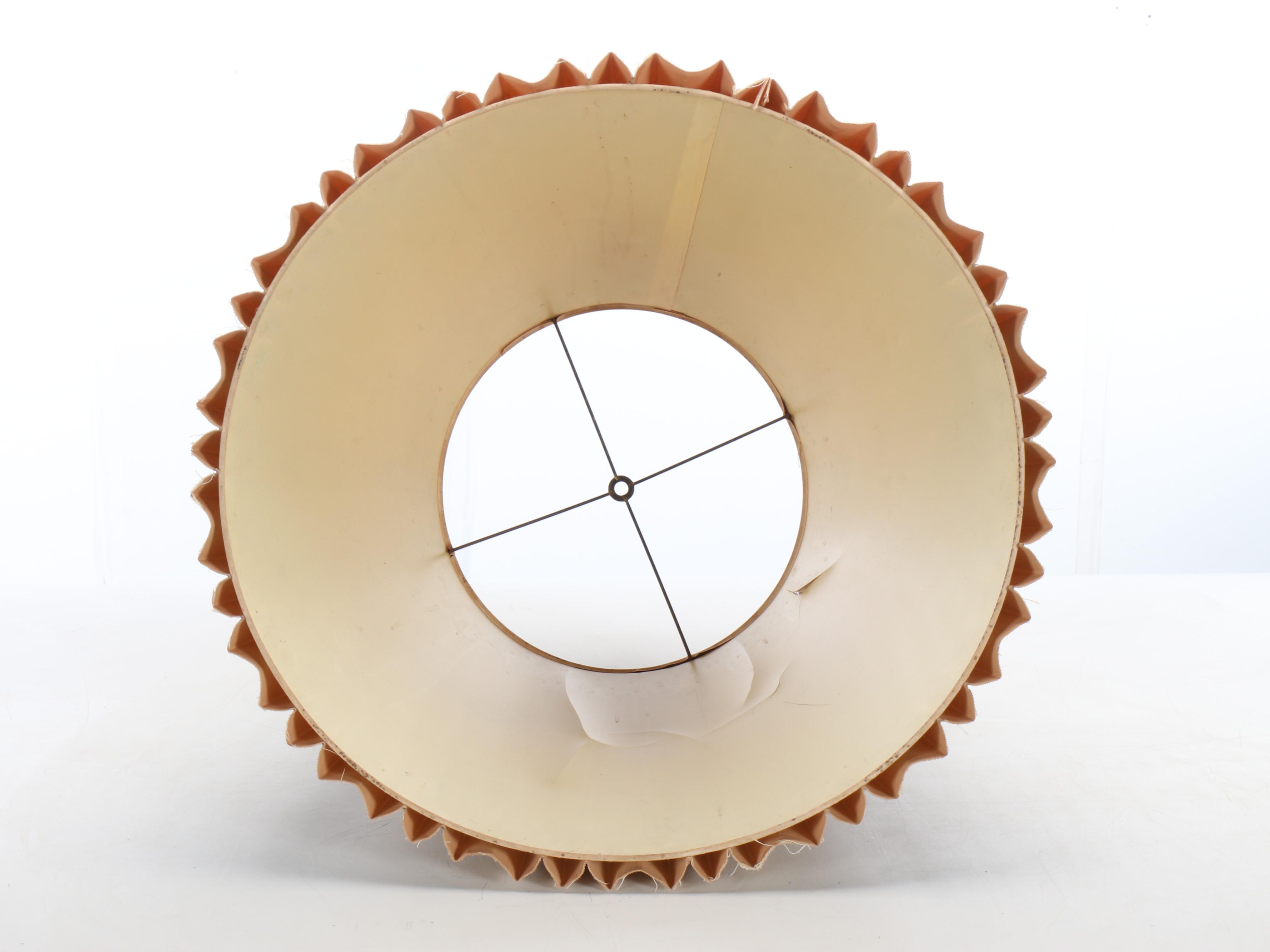 Etched Brass Elephant Table Lamp with Pleated Shade