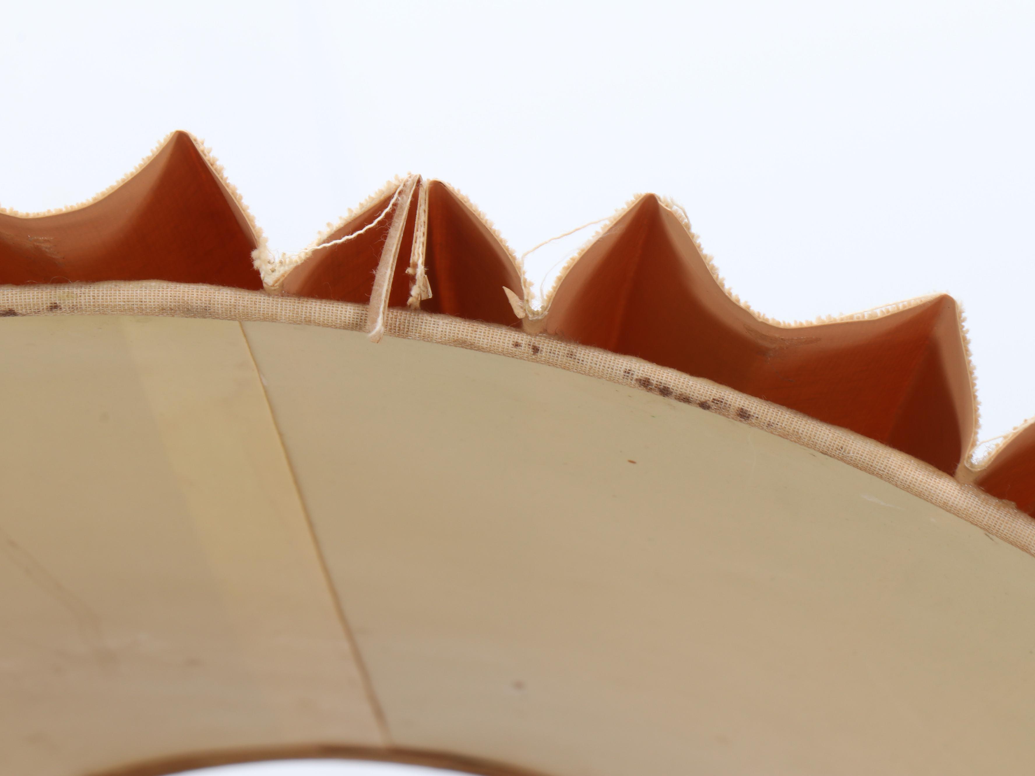 Etched Brass Elephant Table Lamp with Pleated Shade