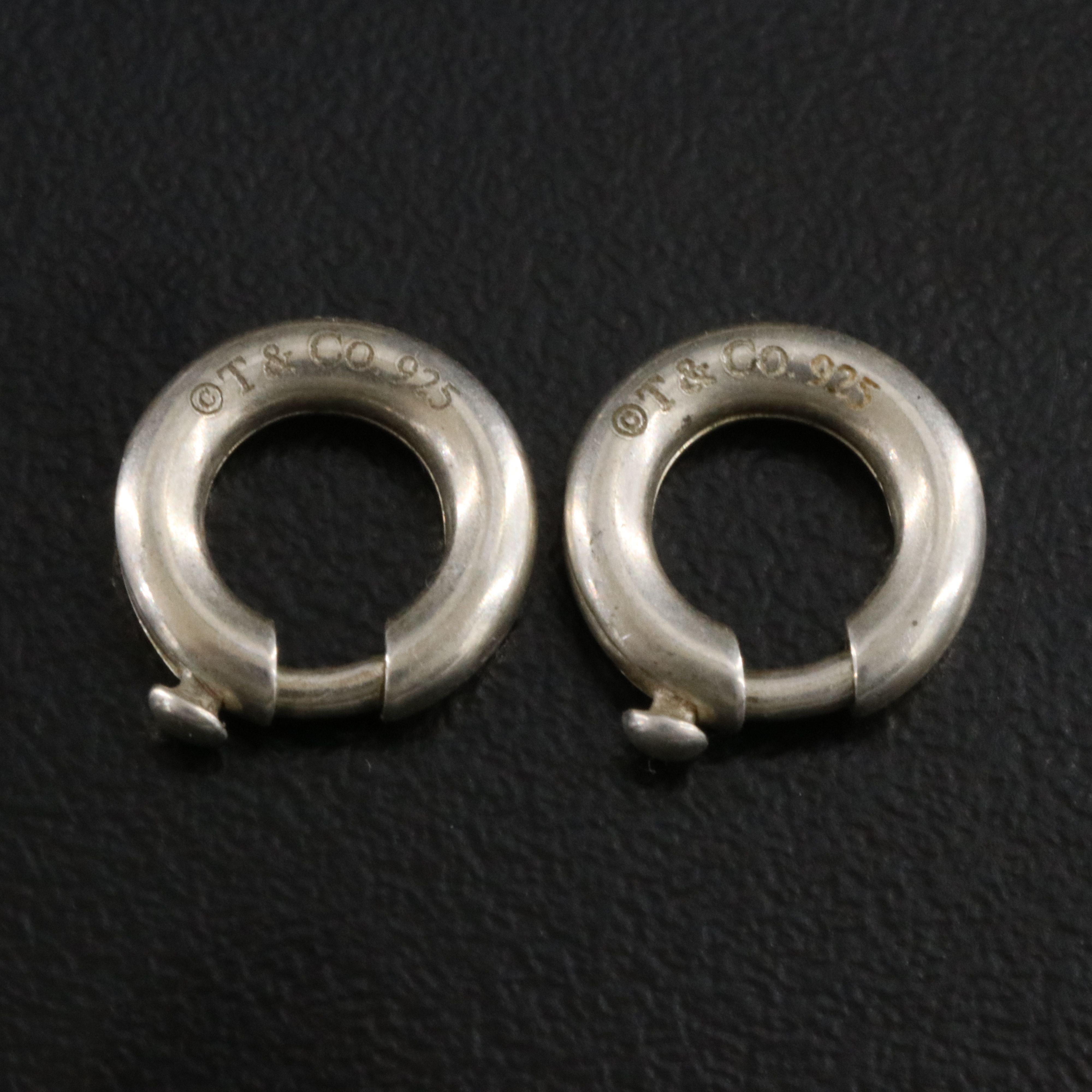 Tiffany & Co. Return to Tiffany Sterling Heart Tag Necklace and Charm Clasps