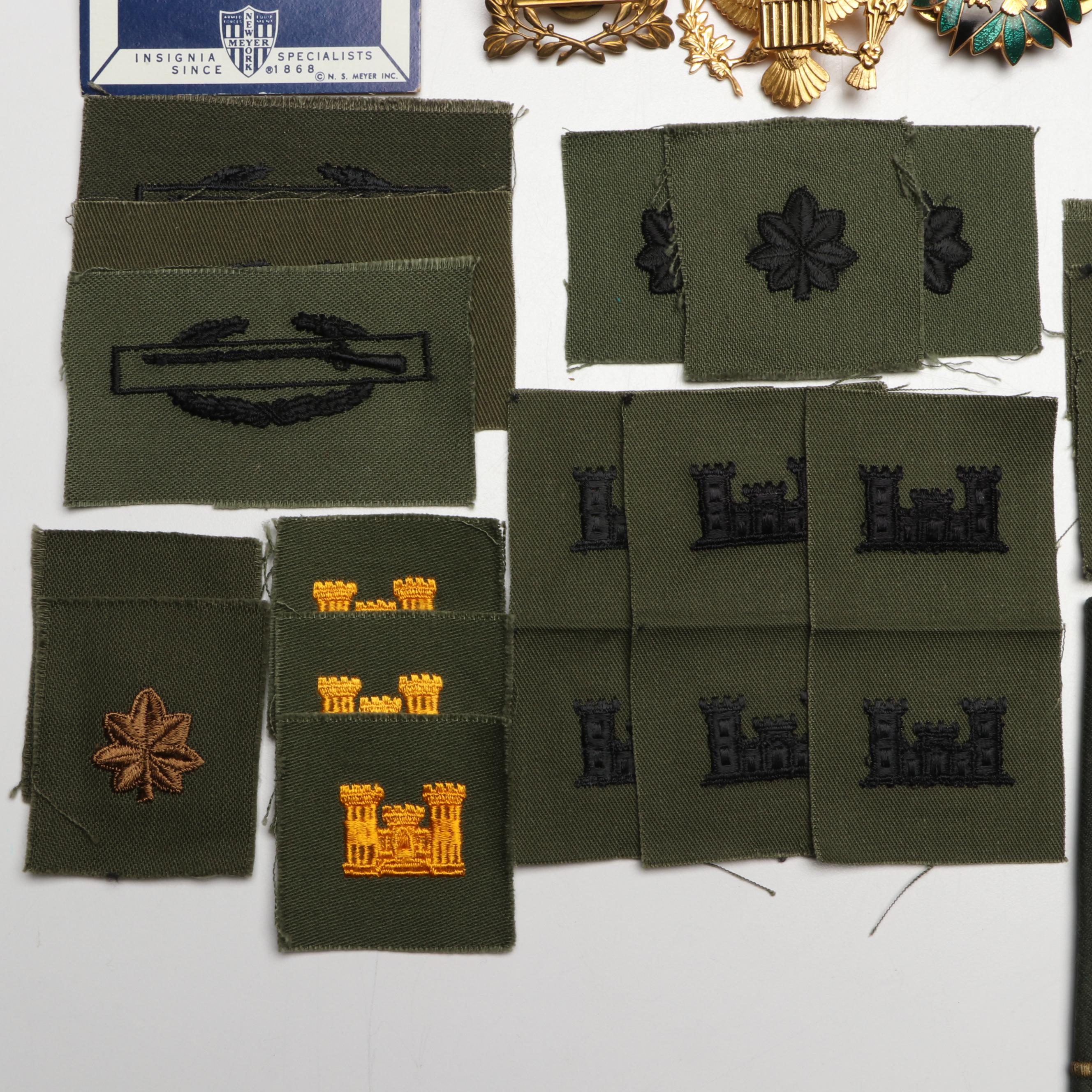 U.S. Army Major Oak Leaf Pins, Combat Infantry Badges and More