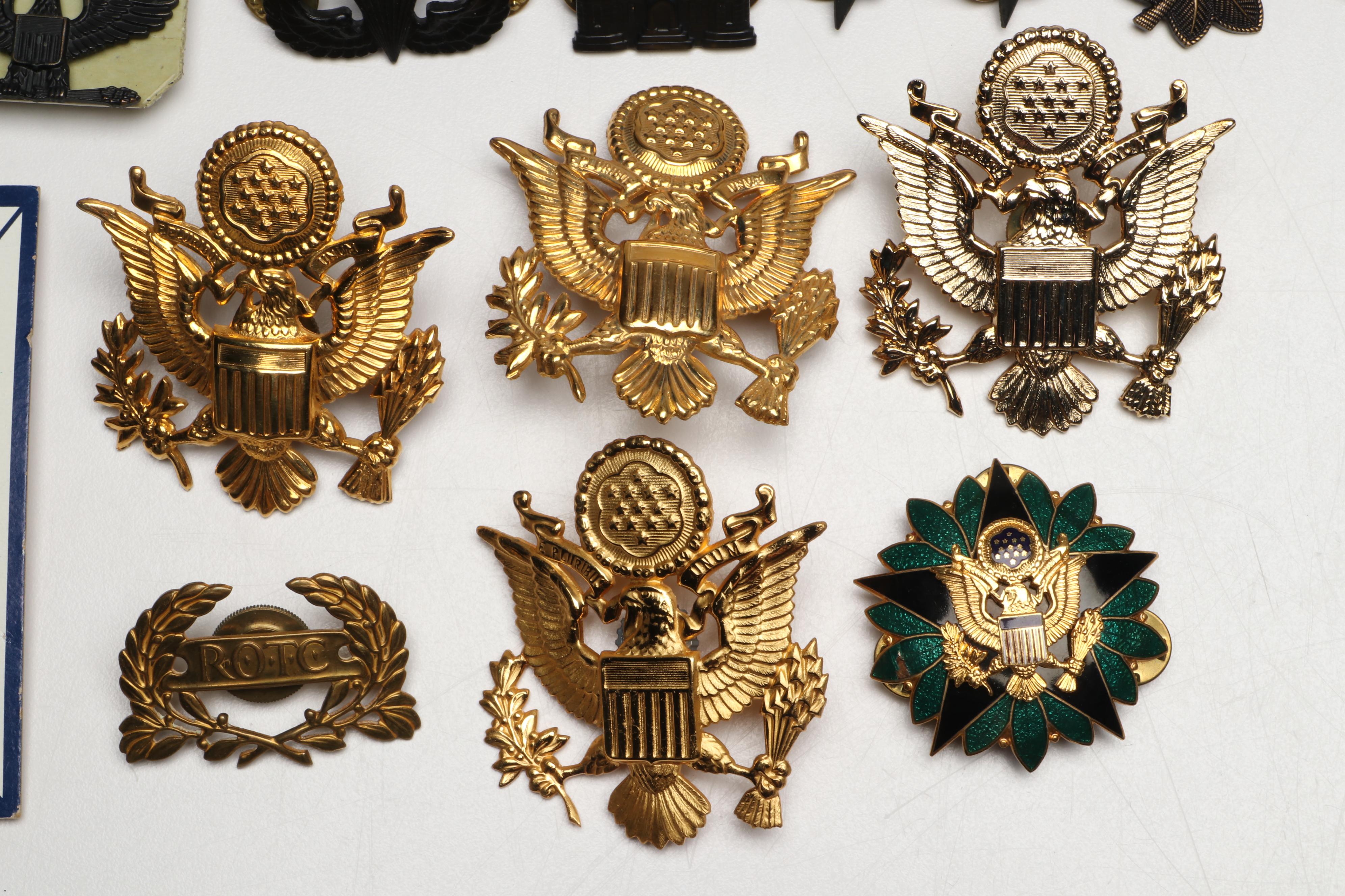 U.S. Army Major Oak Leaf Pins, Combat Infantry Badges and More