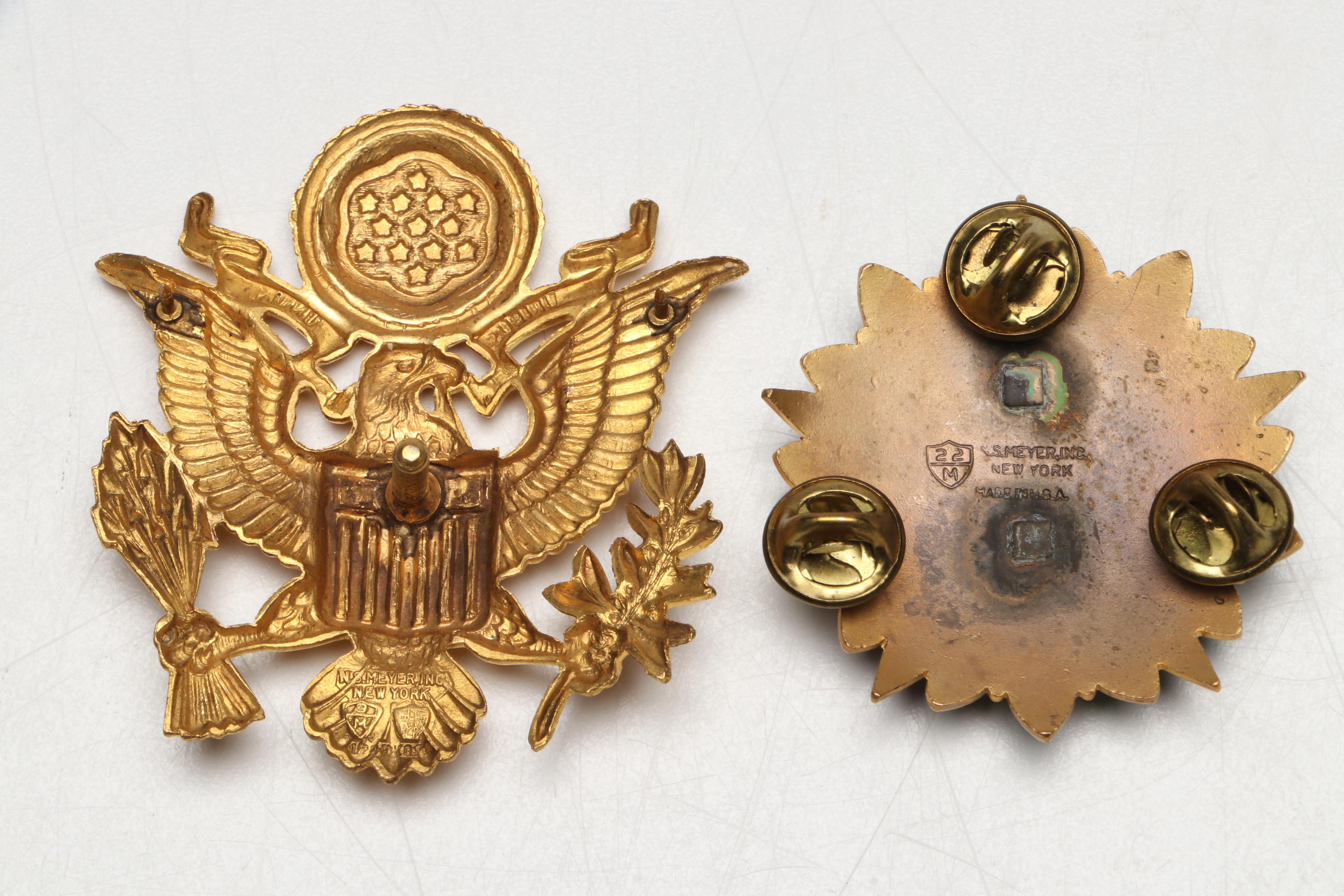 U.S. Army Major Oak Leaf Pins, Combat Infantry Badges and More