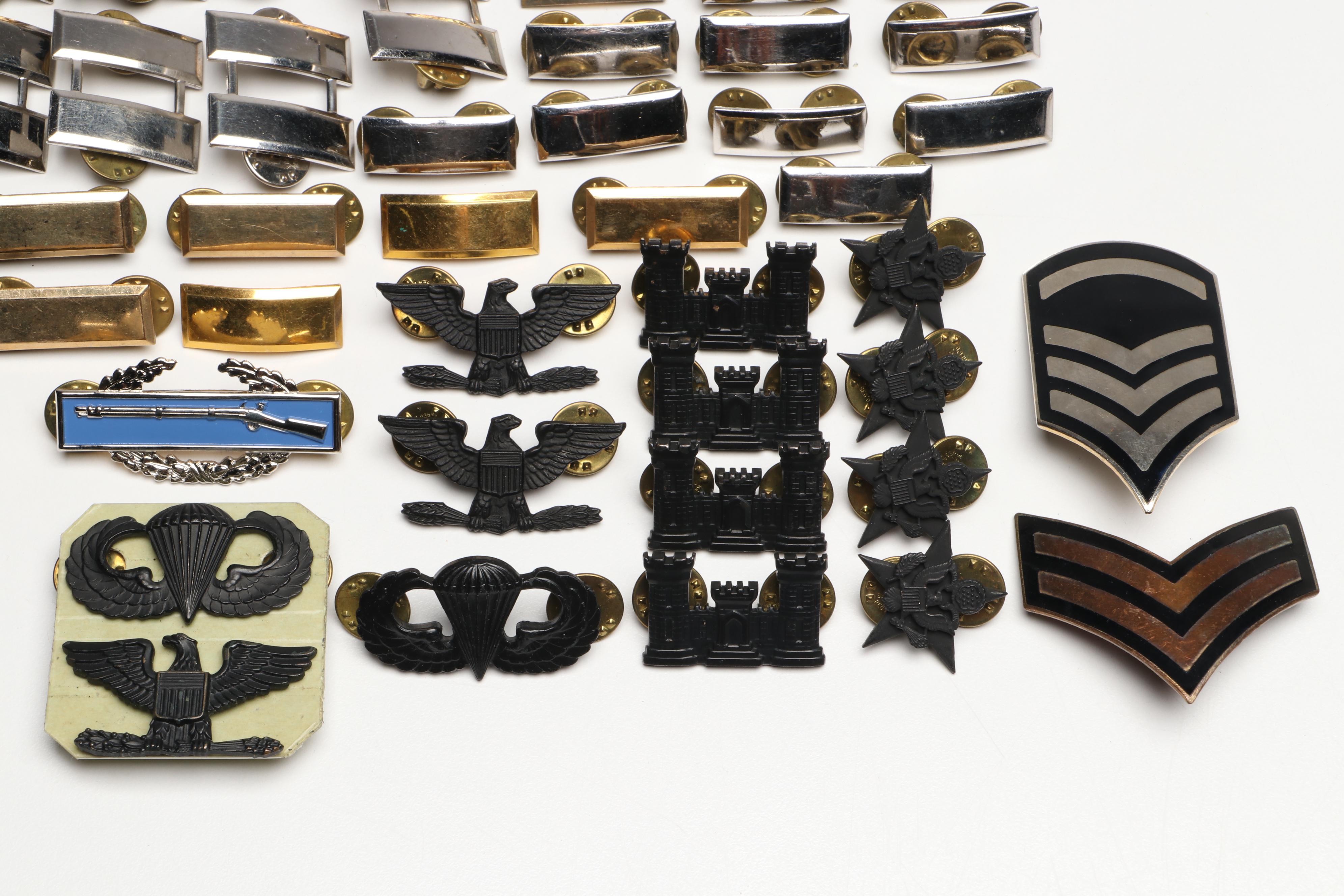 U.S. Army Major Oak Leaf Pins, Combat Infantry Badges and More