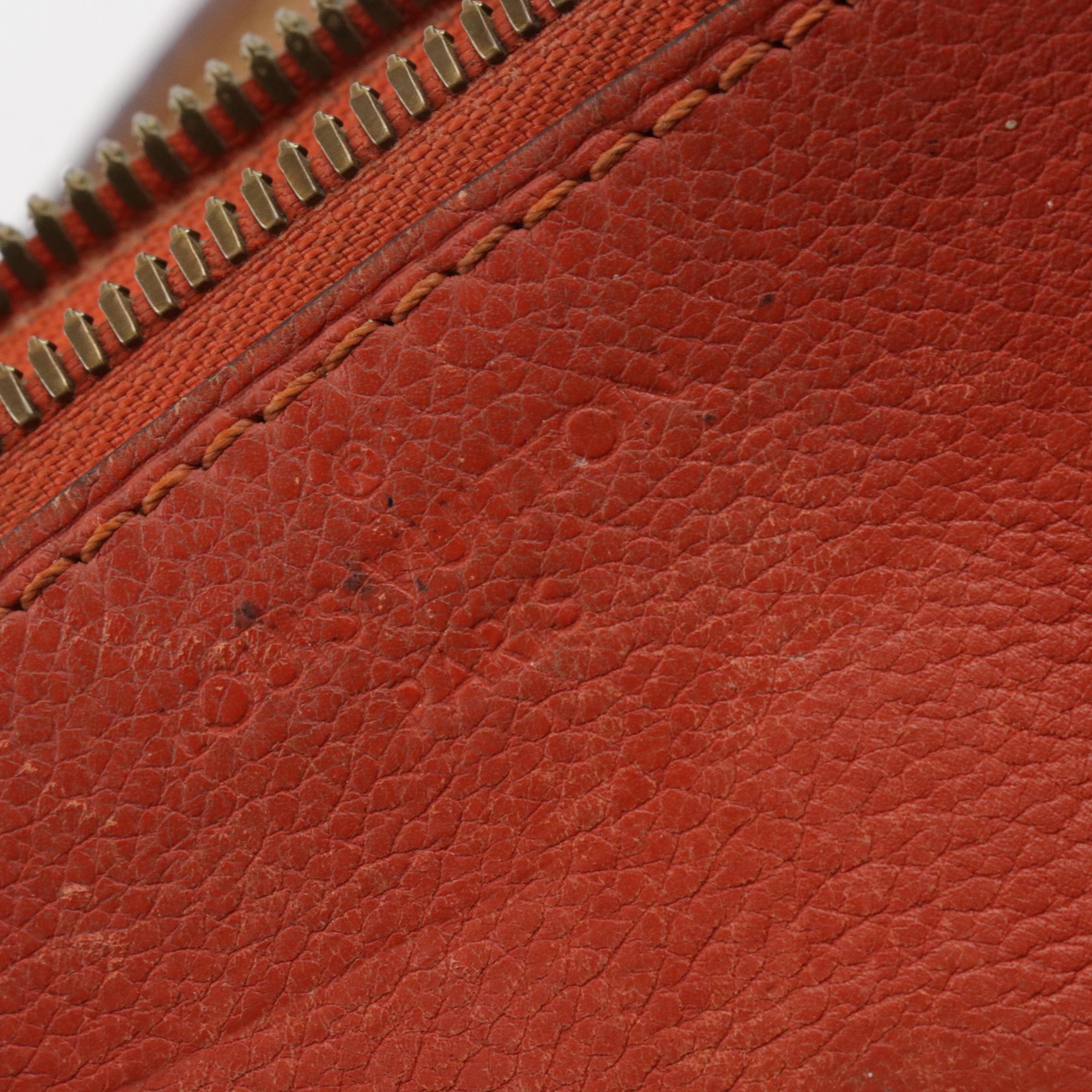 Louis Vuitton Pallas MM Two-Way Bag in Monogram Canvas and Red Leather Accents