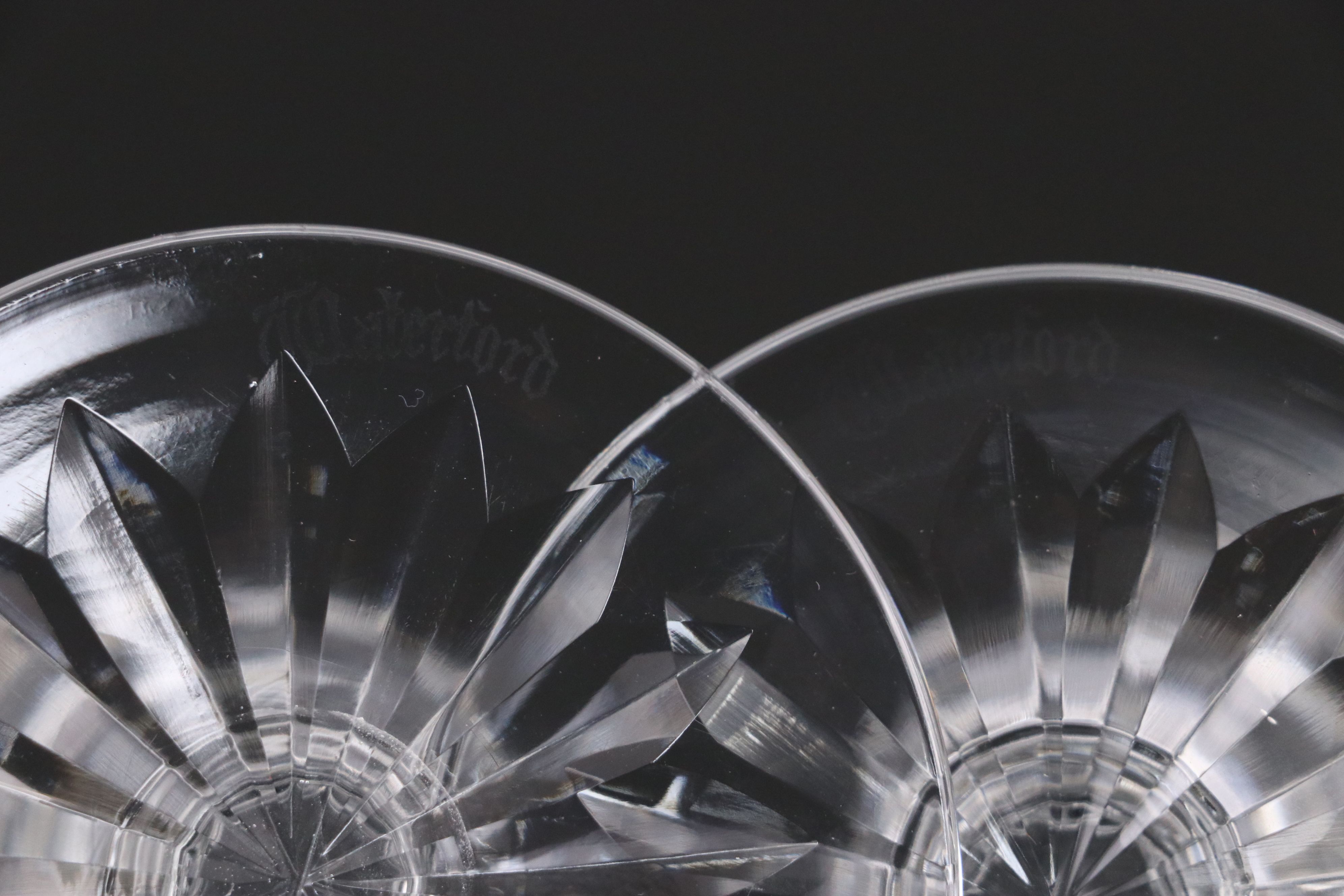 Waterford "Lismore" Crystal Water Goblets