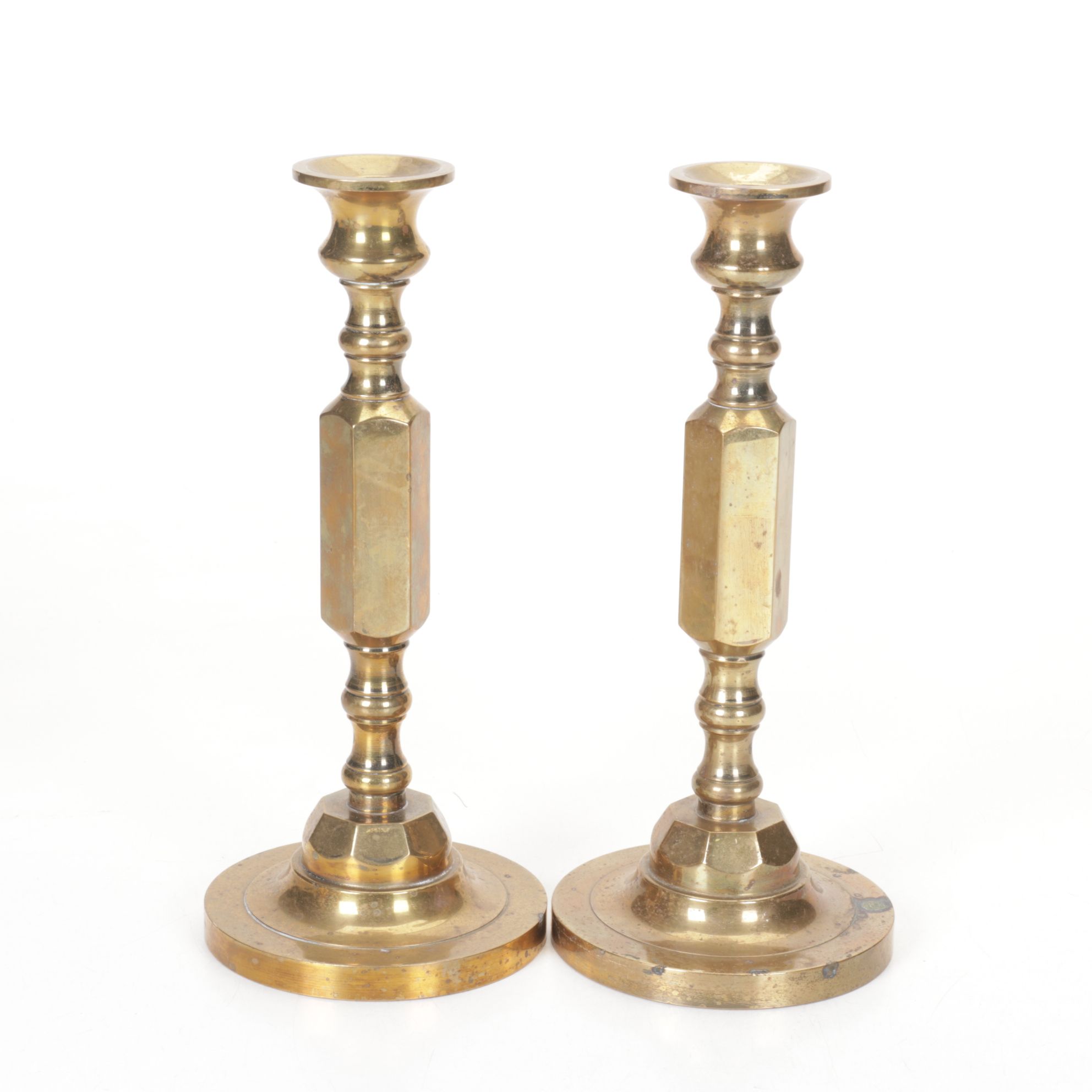 Solid Brass Pillar Candle Holder Collection
