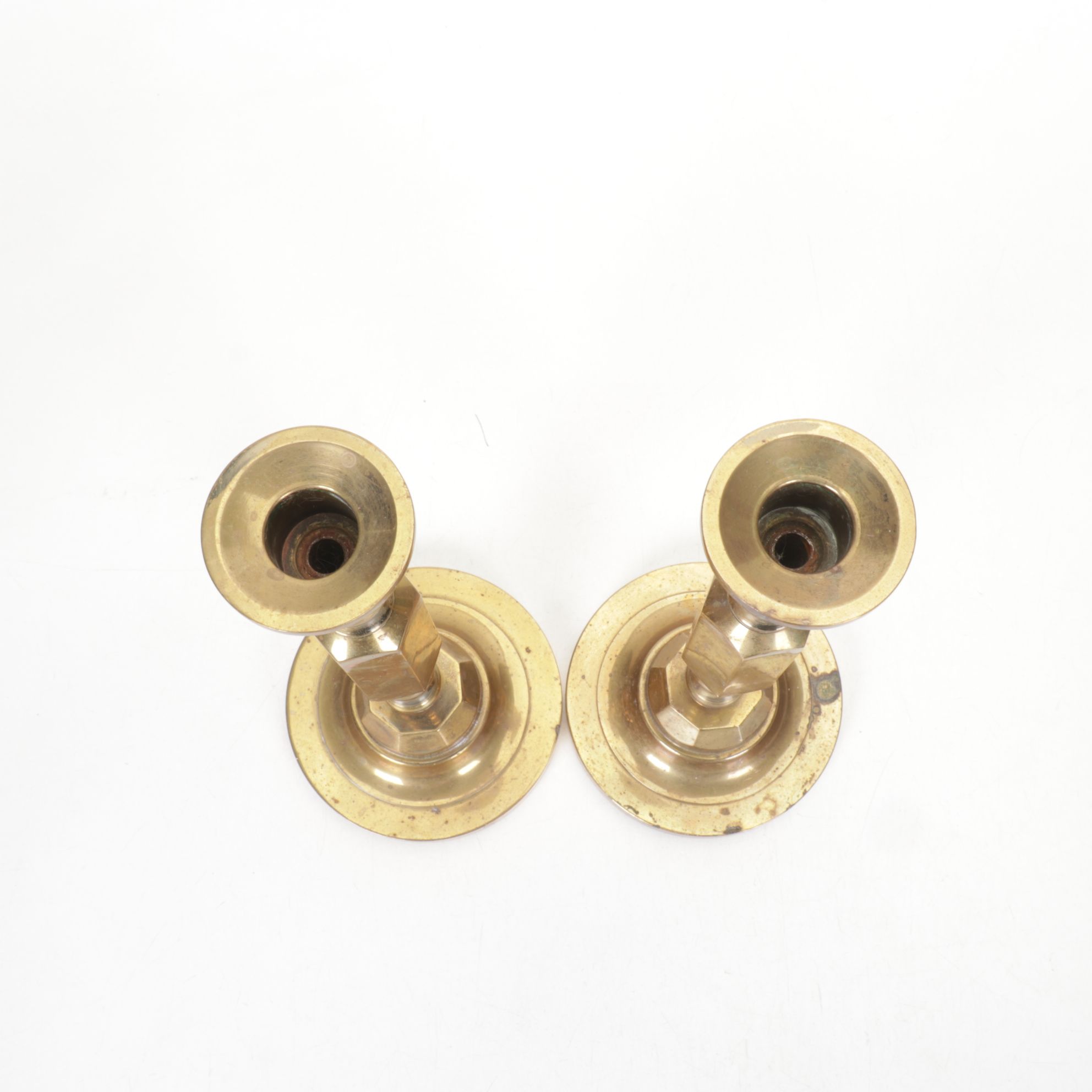 Solid Brass Pillar Candle Holder Collection