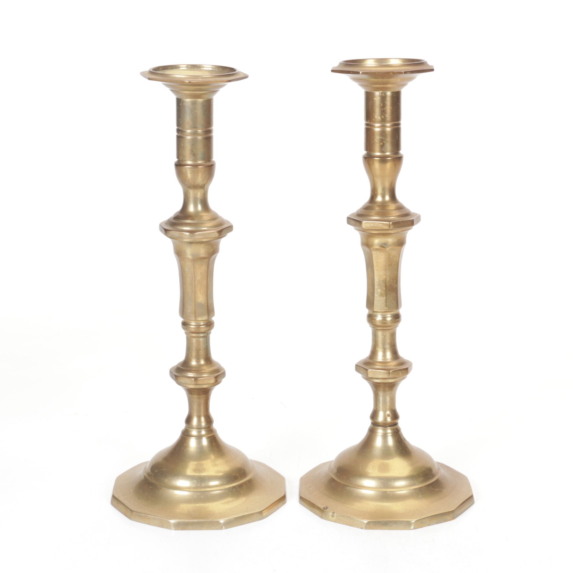Solid Brass Pillar Candle Holder Collection