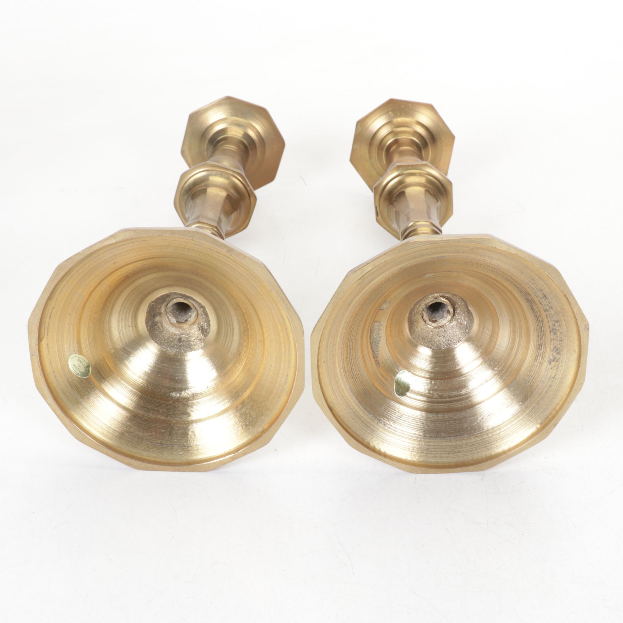 Solid Brass Pillar Candle Holder Collection
