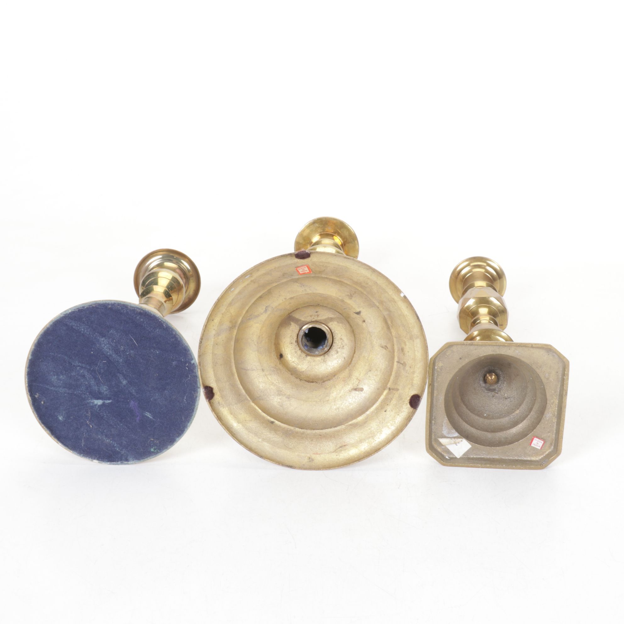 Solid Brass Pillar Candle Holder Collection