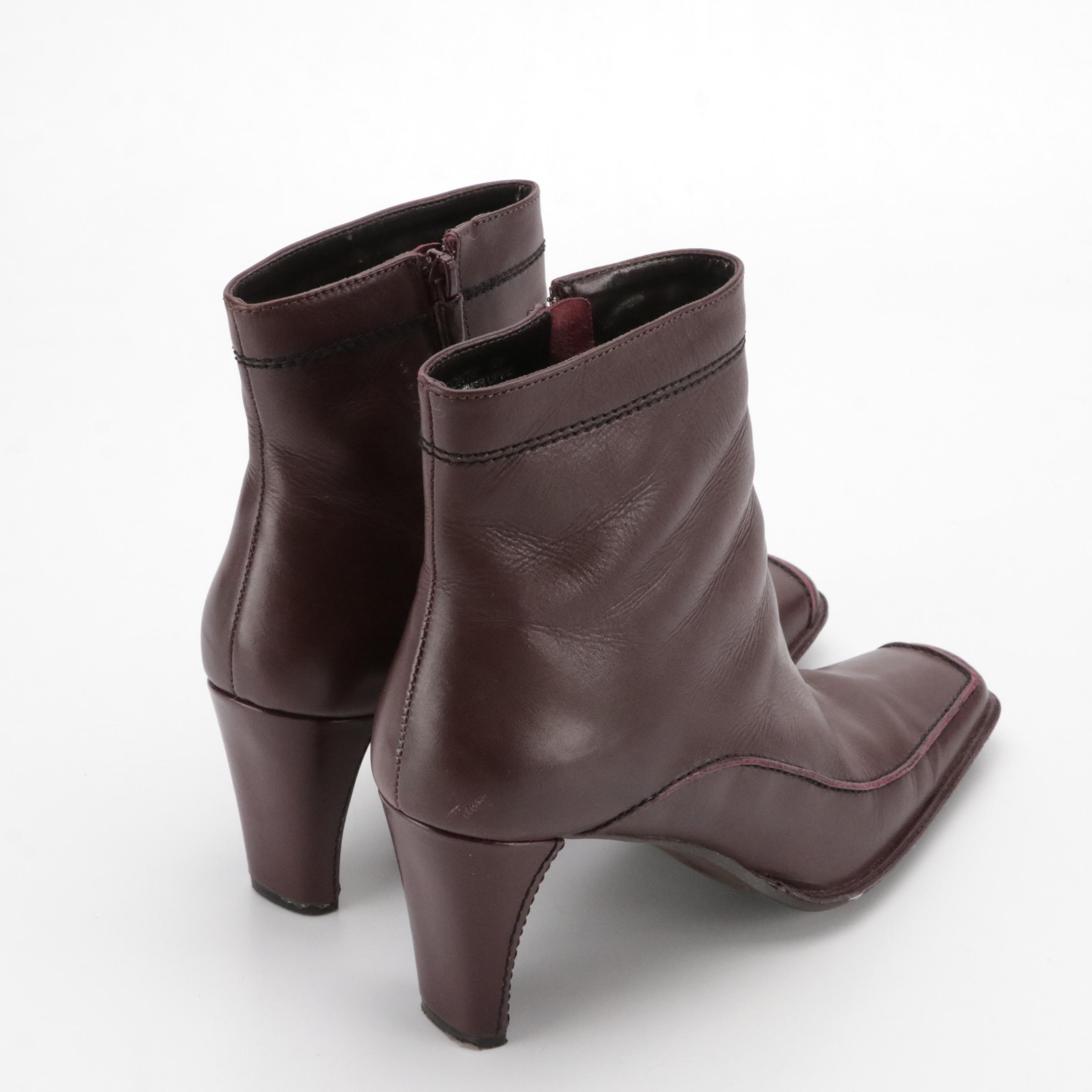 Sam Edelman Taupe Suede Leather "Merton" and Franco Sarto "Ponte" Ankle Boots