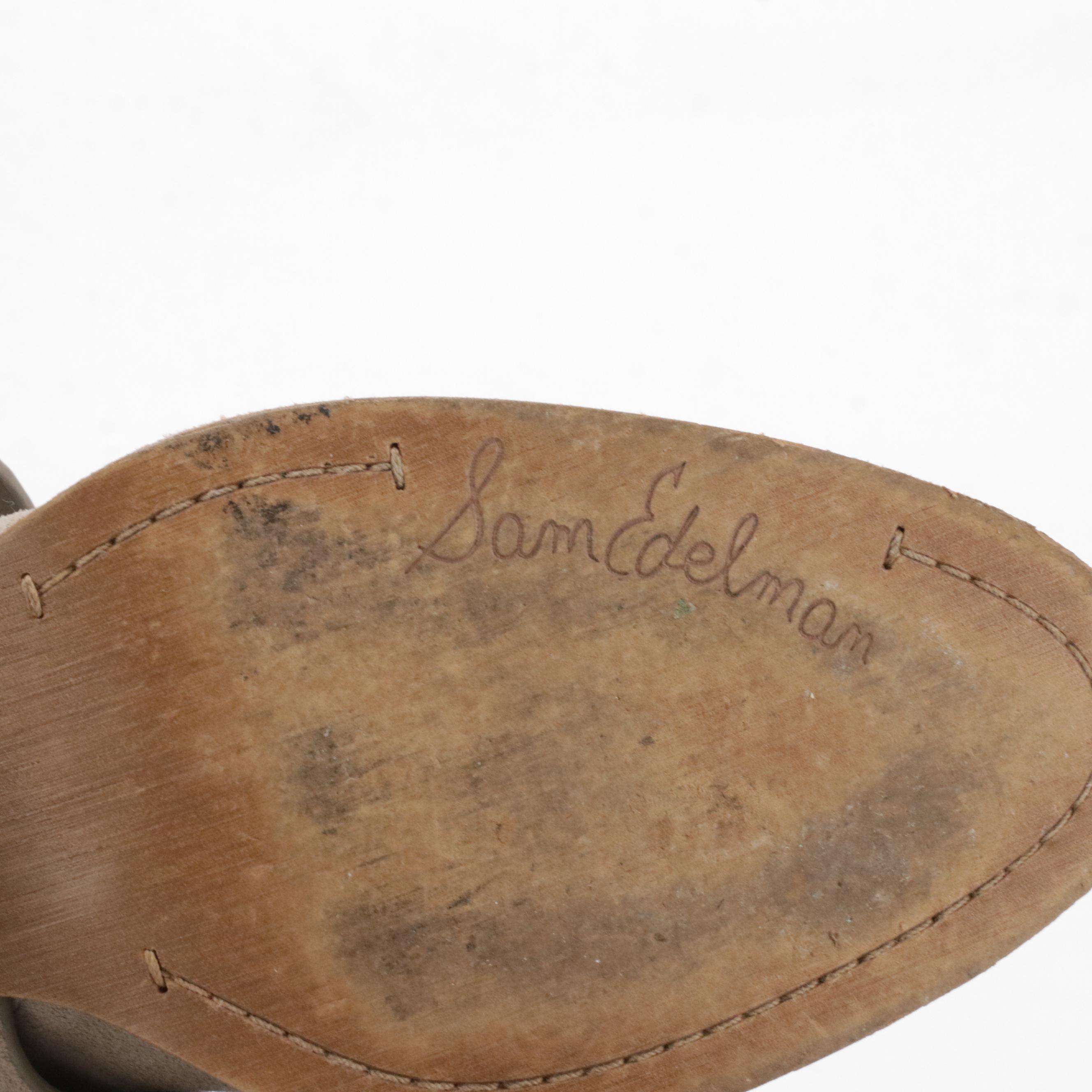 Sam Edelman Taupe Suede Leather "Merton" and Franco Sarto "Ponte" Ankle Boots