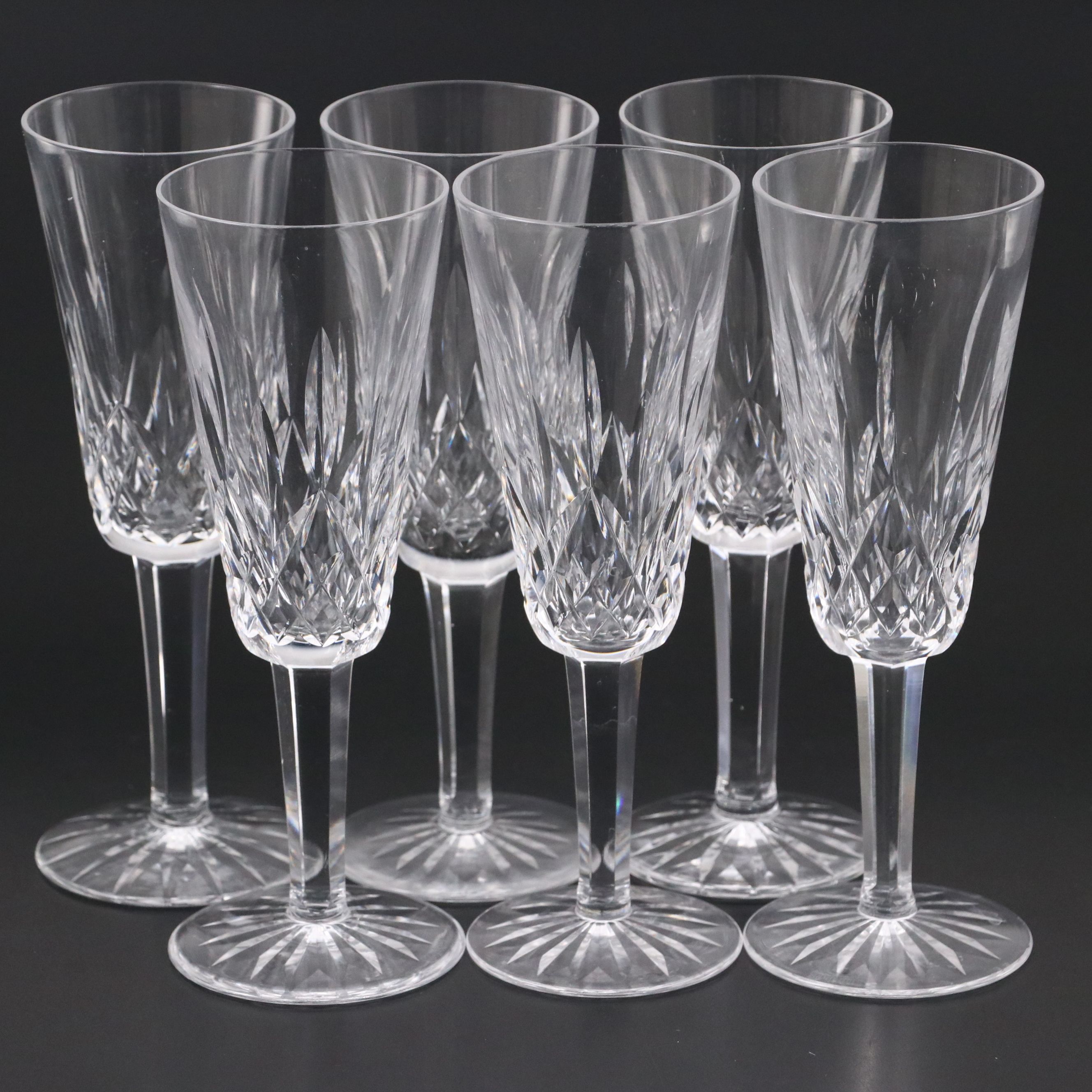 Waterford "Lismore" Crystal Champagne Flutes