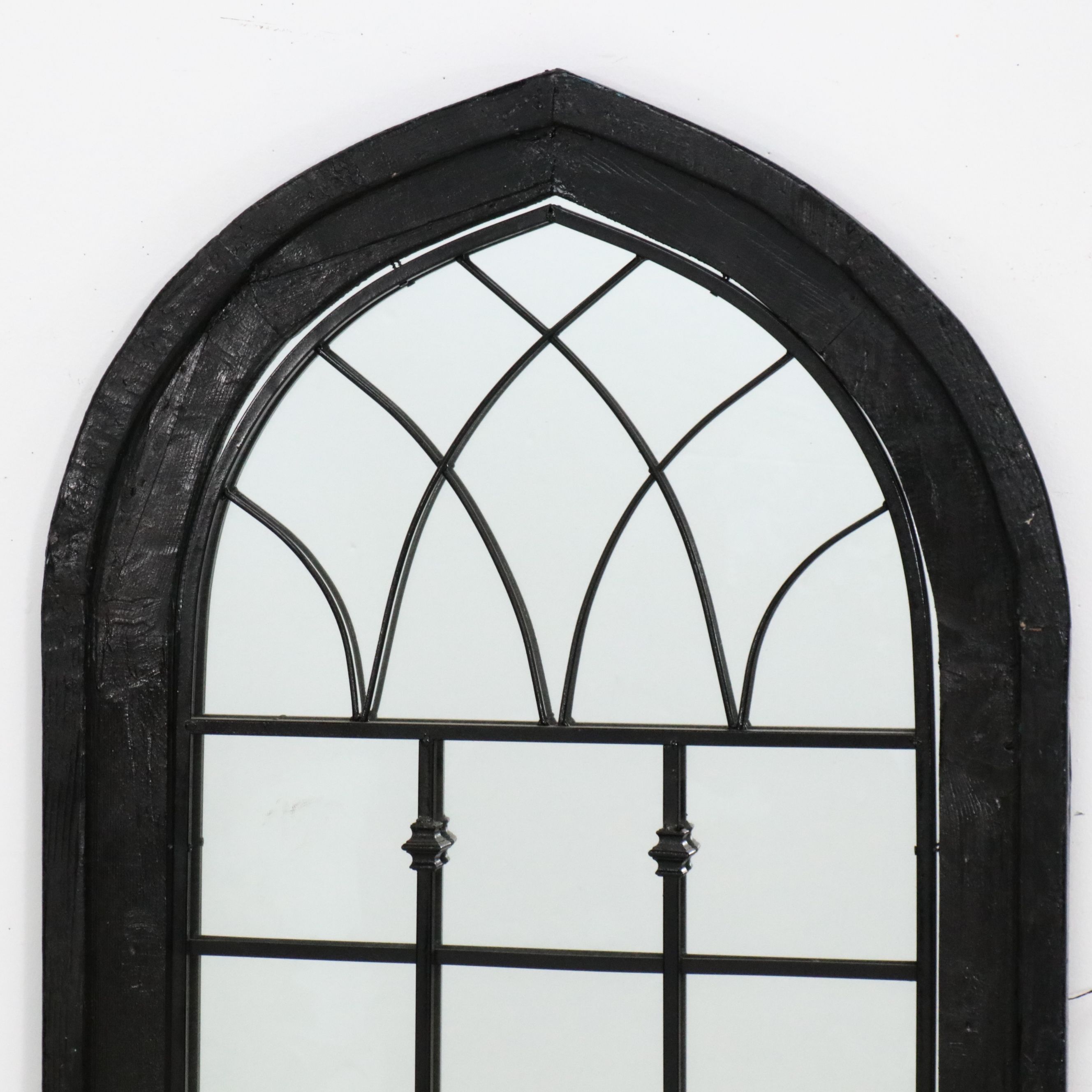 Architectural Salvage Gothic Arch Window Wall Mirror