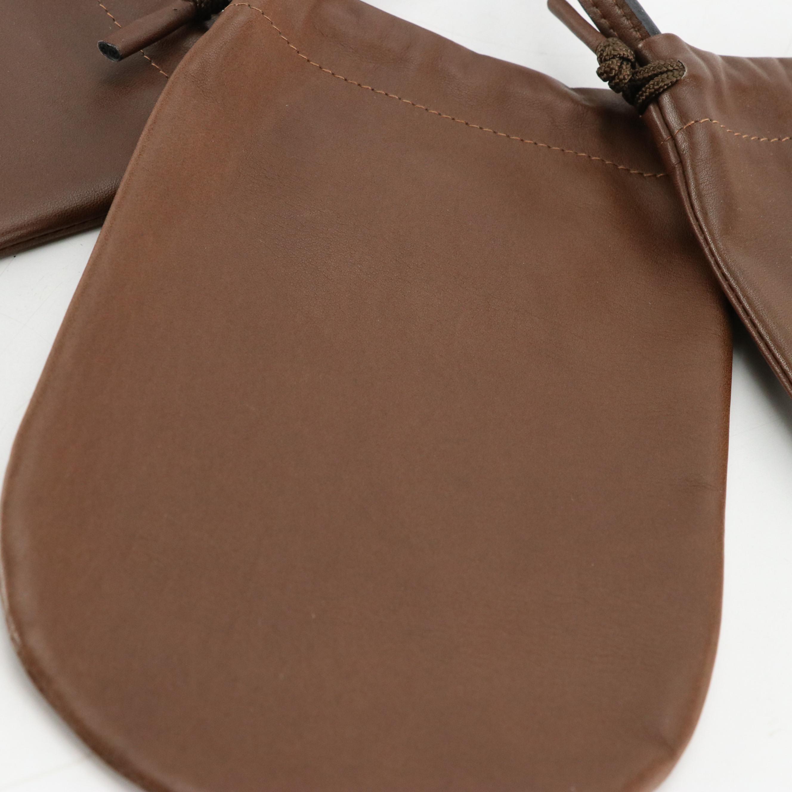 Gucci Golf Club Head Covers in Leather with Gift Box, 1960s