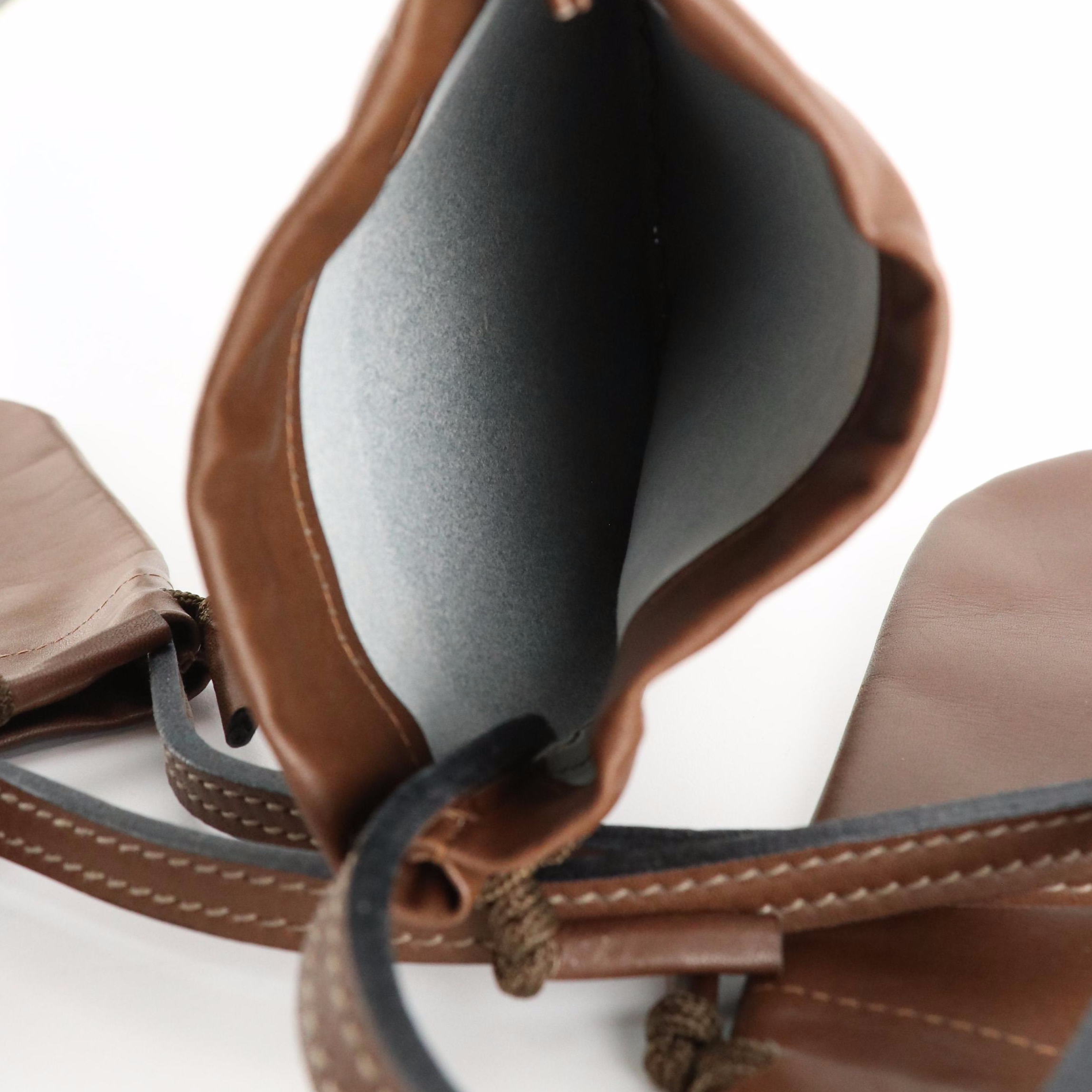 Gucci Golf Club Head Covers in Leather with Gift Box, 1960s