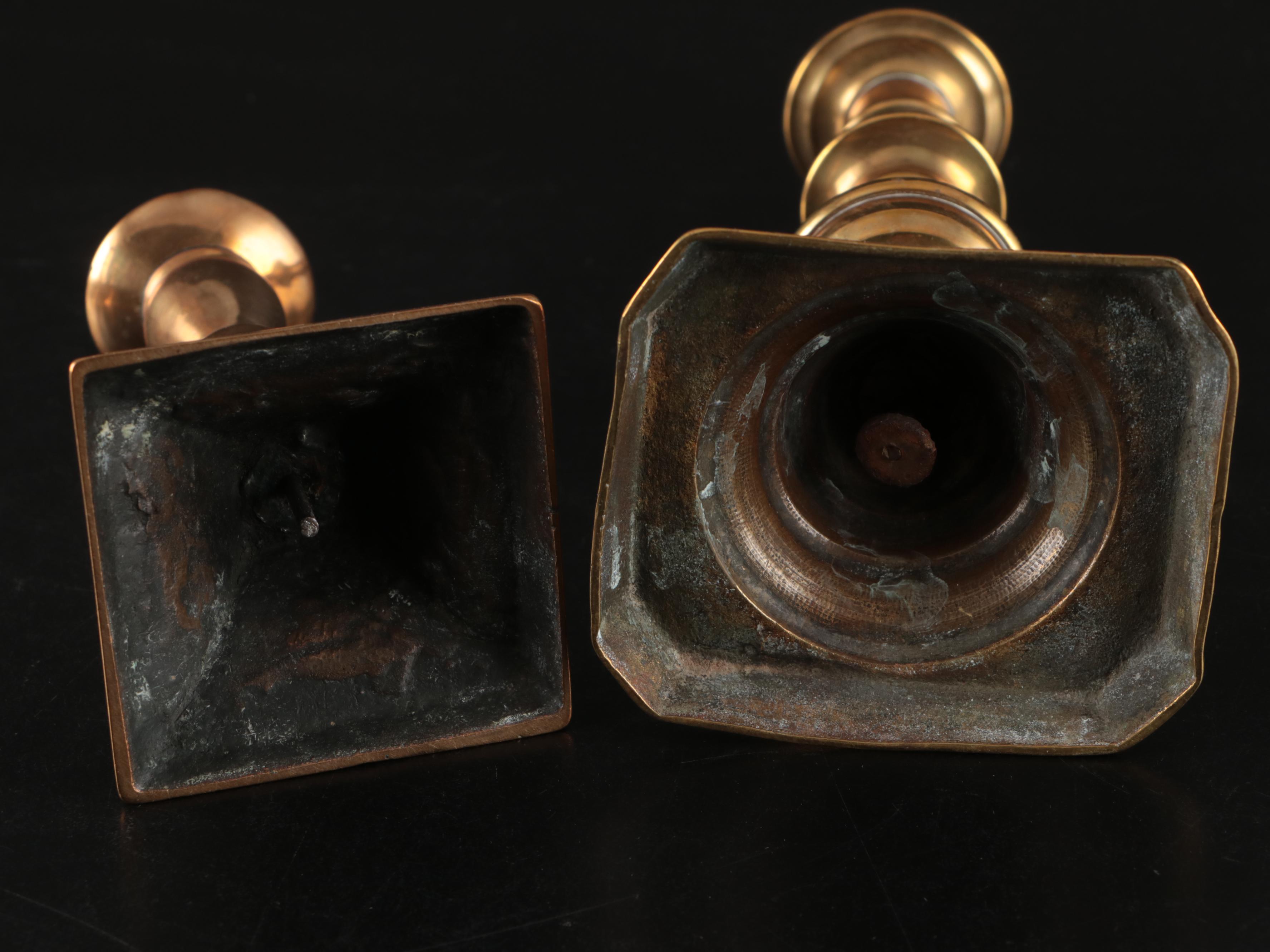Brass Finish Candle Holders