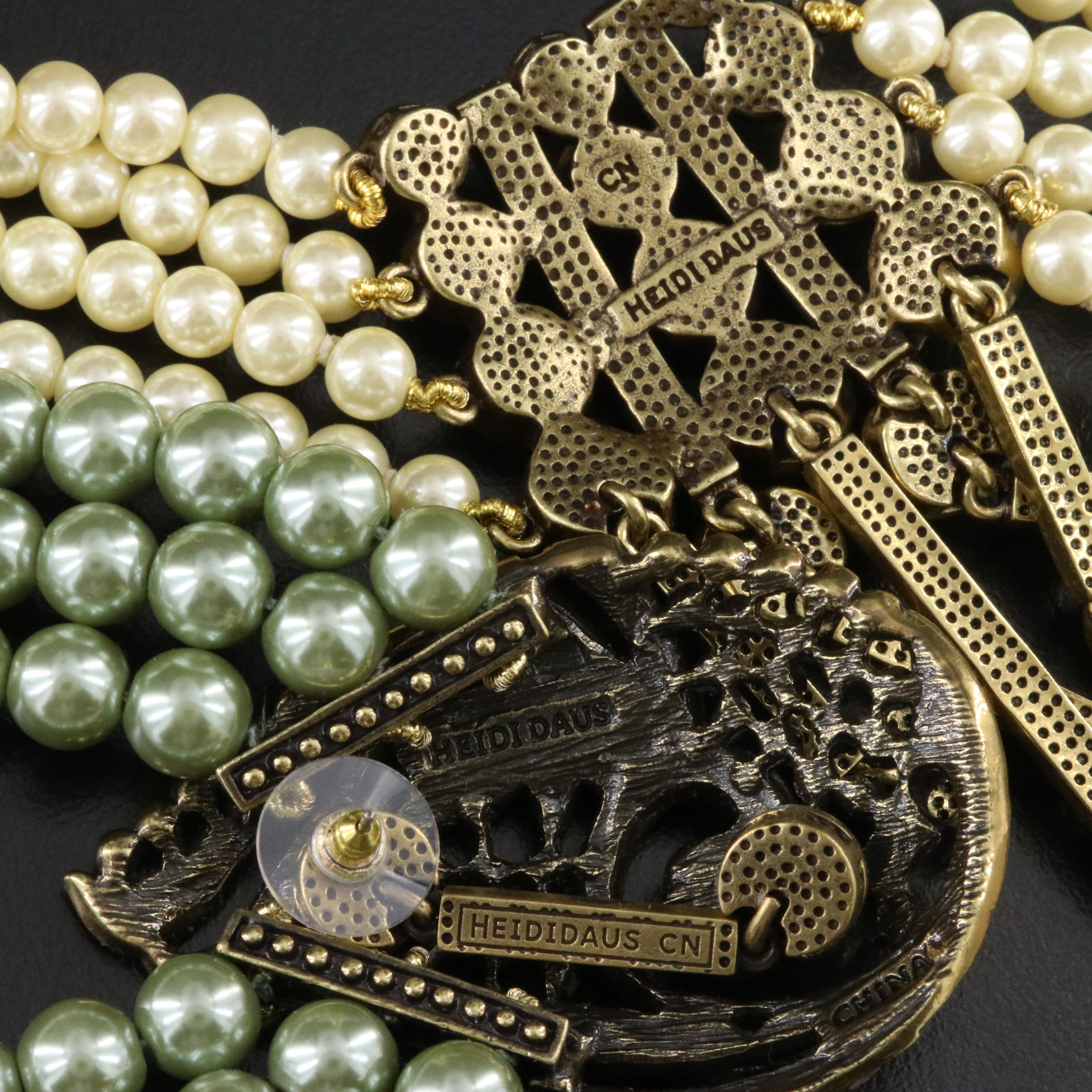 Heidi Daus Necklaces and Earrings with Faux Pearl Clamper Cuff