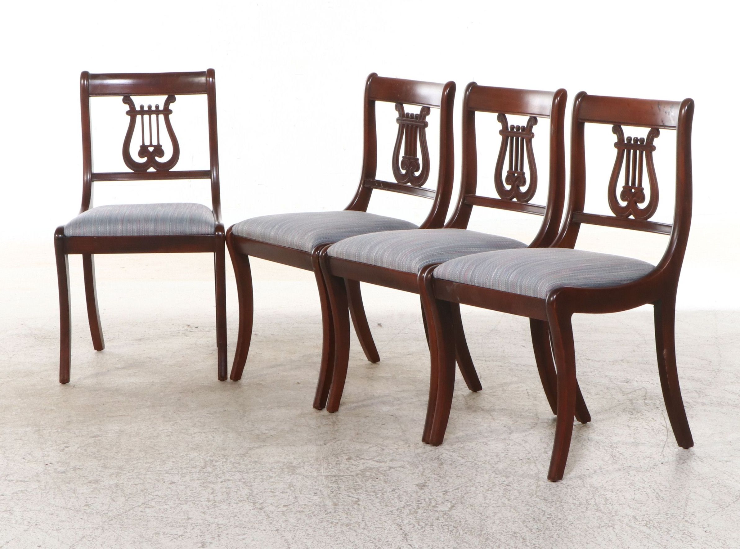 Set of Four Regency Style Side Chairs