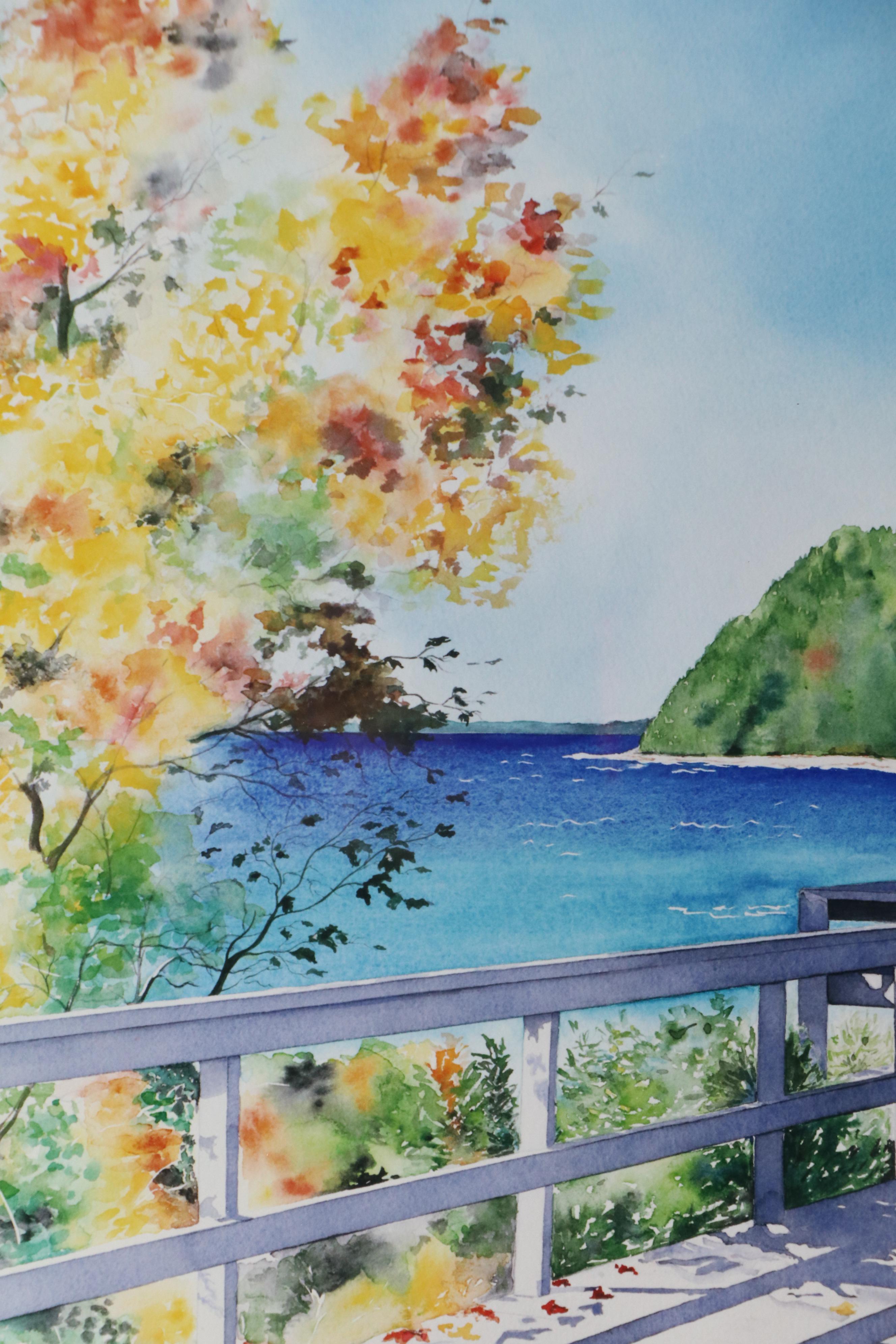 Marcy Grennan Anzelon Digital Print of Coastal Overlook, Late 20th Century