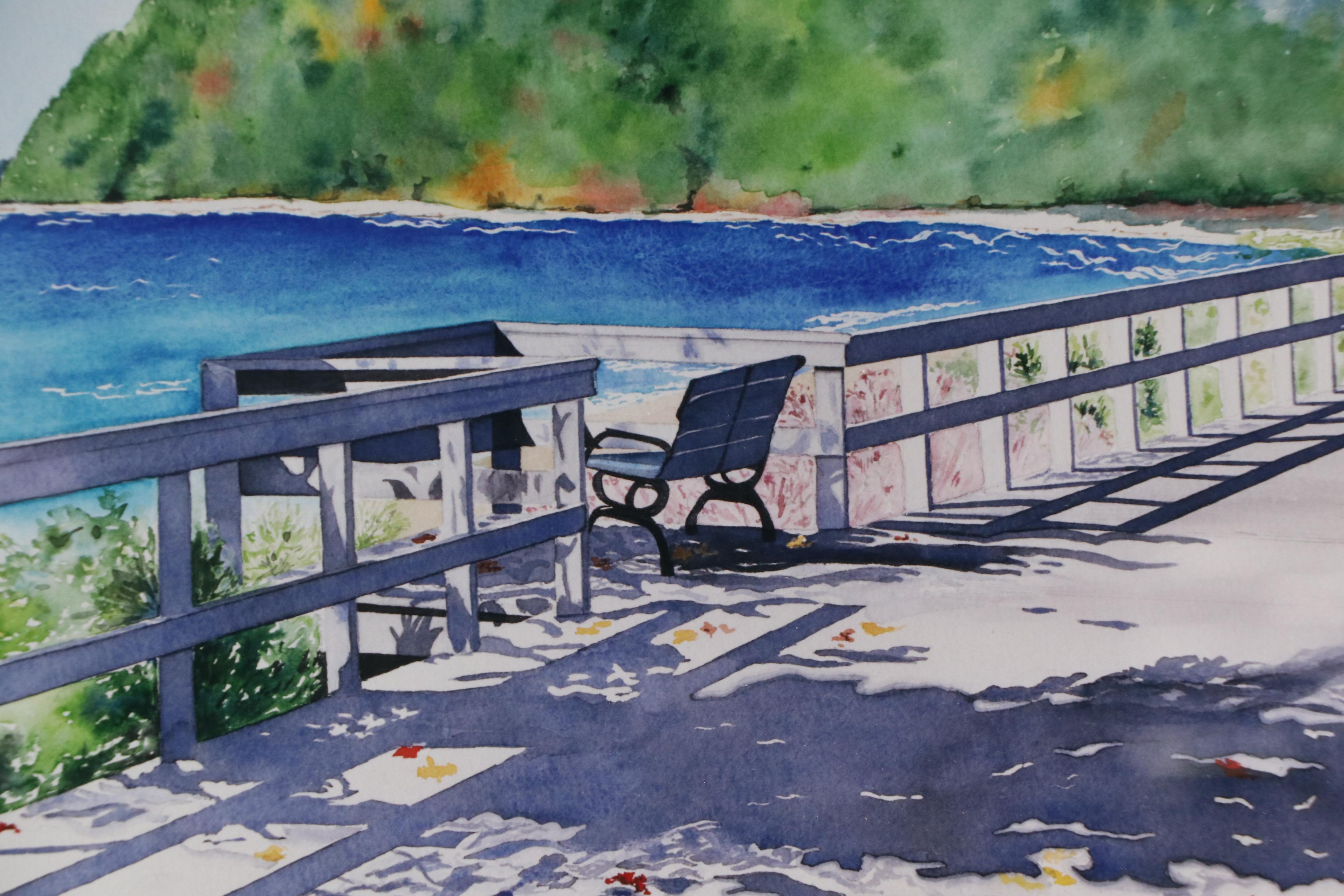 Marcy Grennan Anzelon Digital Print of Coastal Overlook, Late 20th Century