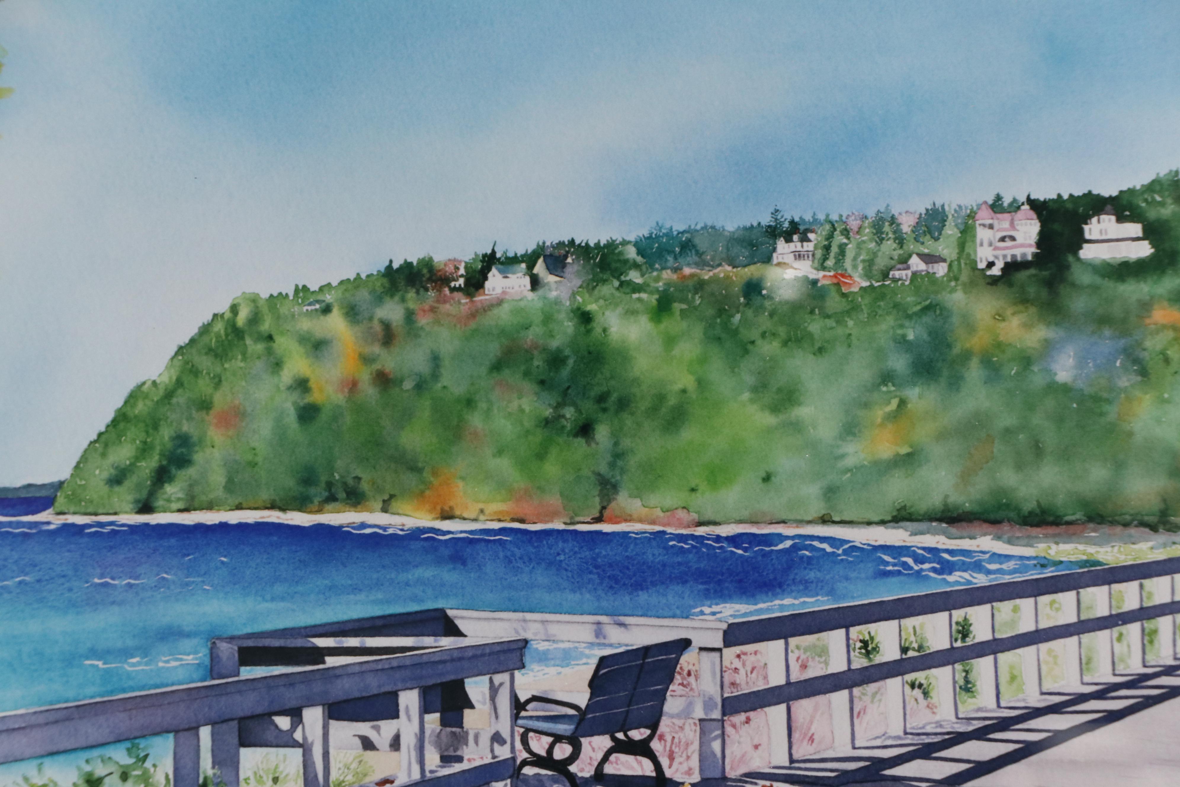 Marcy Grennan Anzelon Digital Print of Coastal Overlook, Late 20th Century