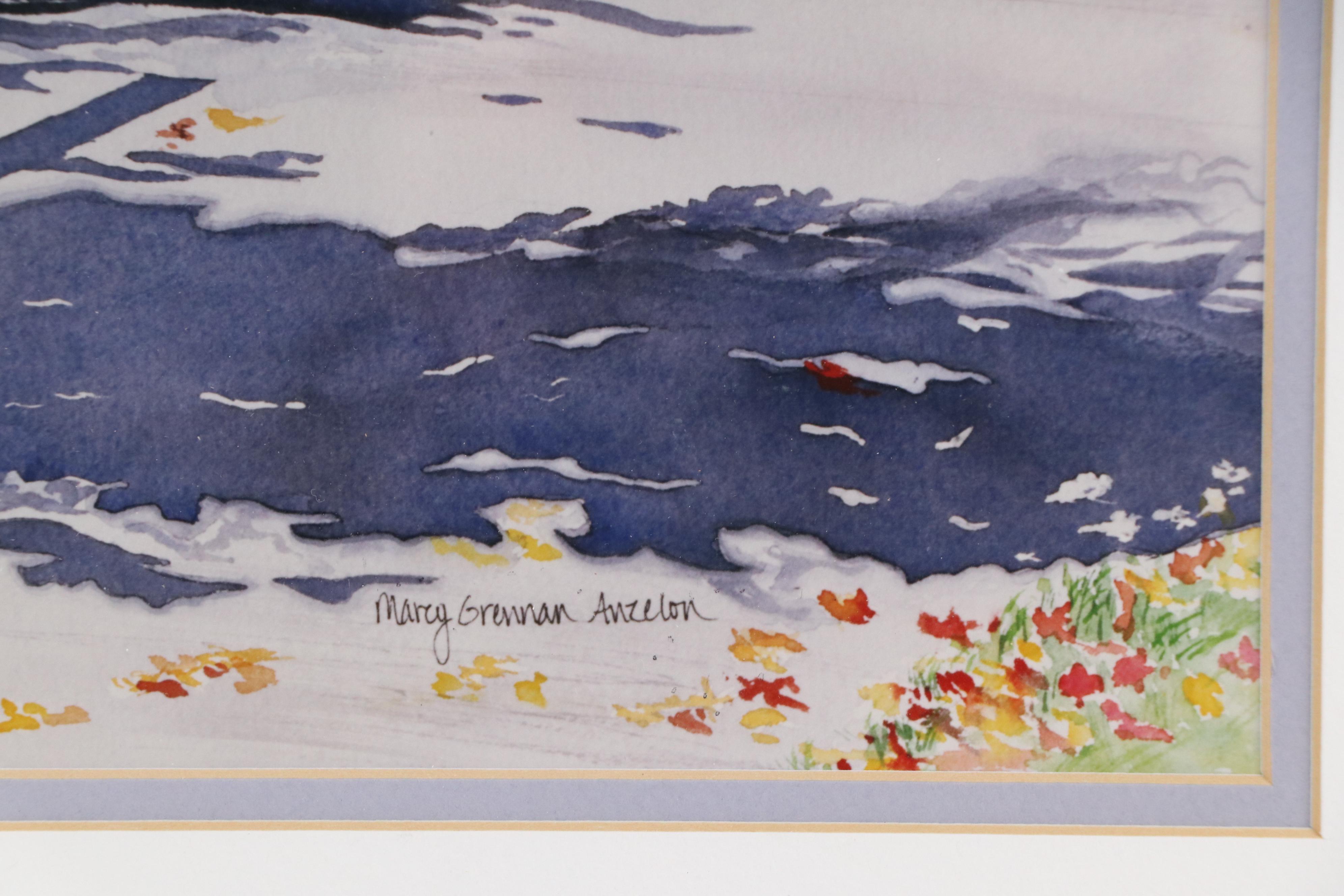 Marcy Grennan Anzelon Digital Print of Coastal Overlook, Late 20th Century