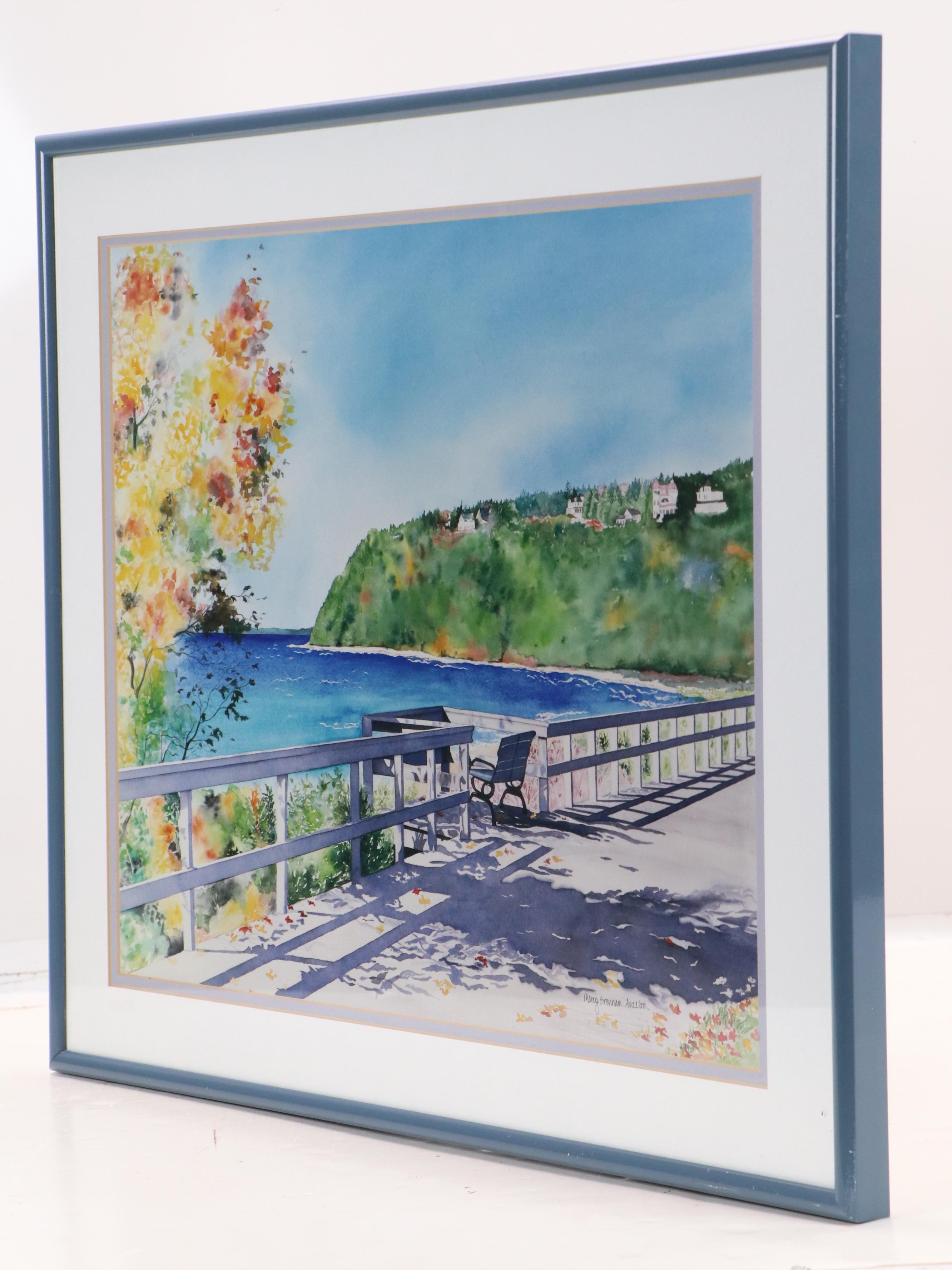 Marcy Grennan Anzelon Digital Print of Coastal Overlook, Late 20th Century