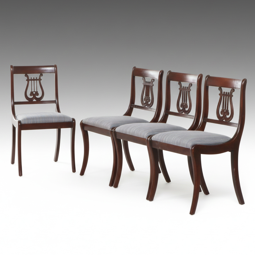 Set of Four Regency Style Side Chairs