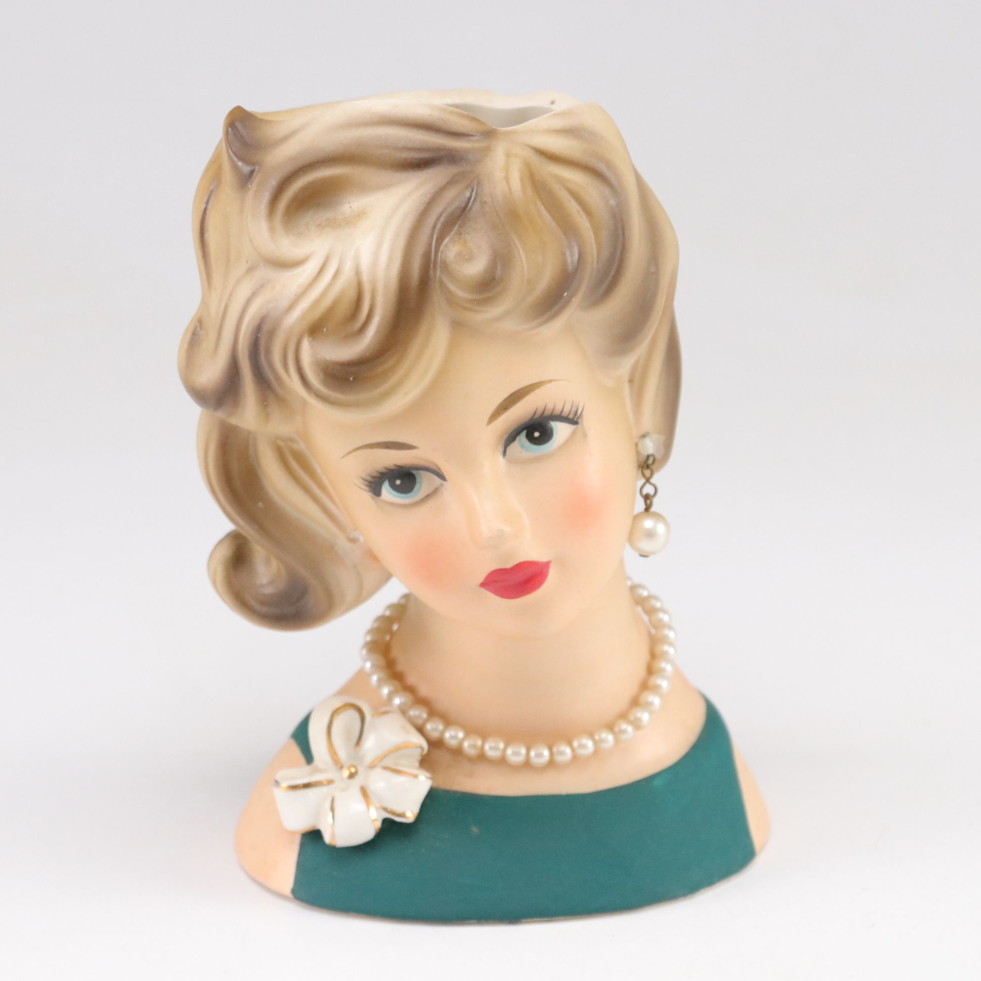 Vera Neumann Scarves with Enesco Pearl Lady Planter, Vase and More