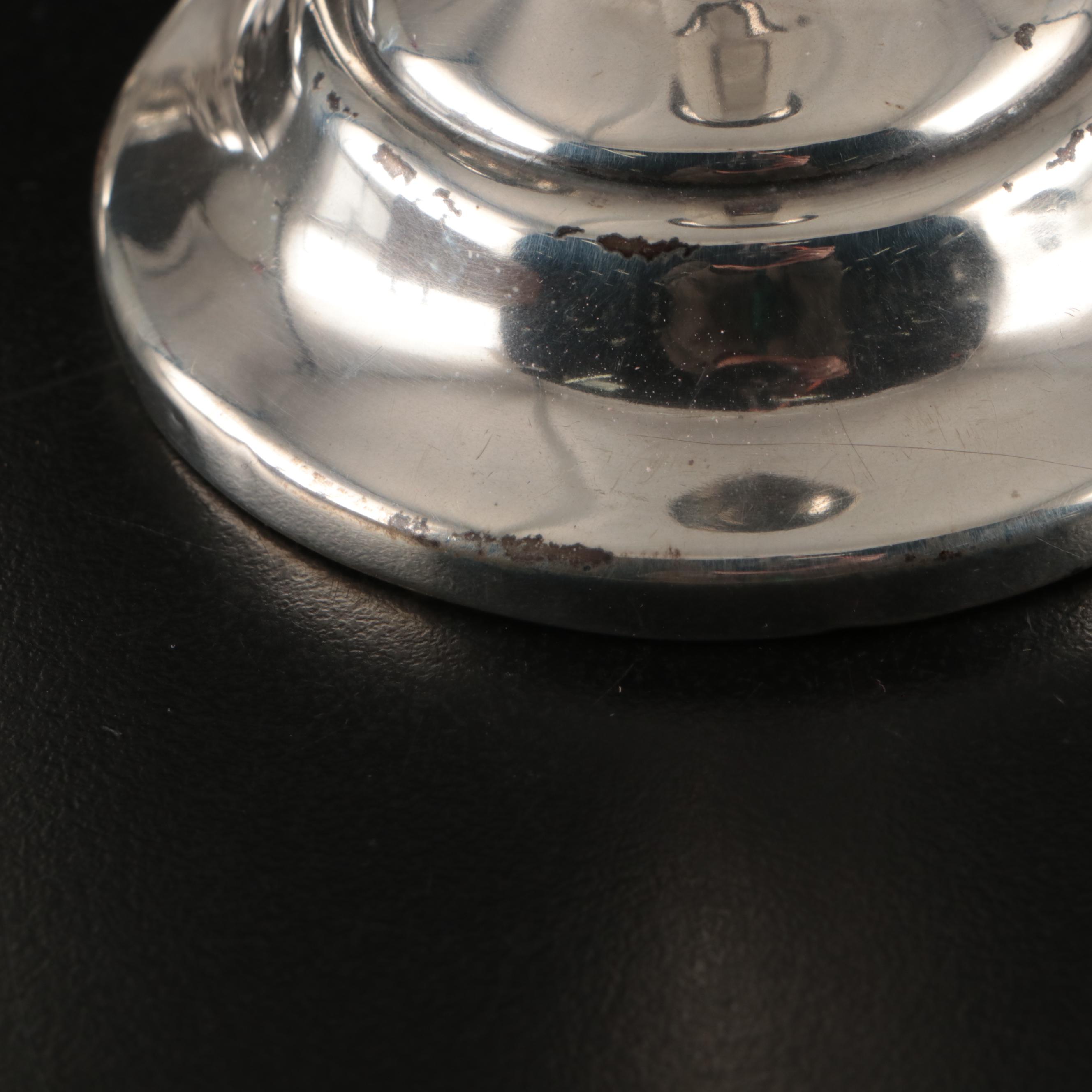 J. Wagner & Son Sterling Silver Candlesticks, Early to Mid-20th Century