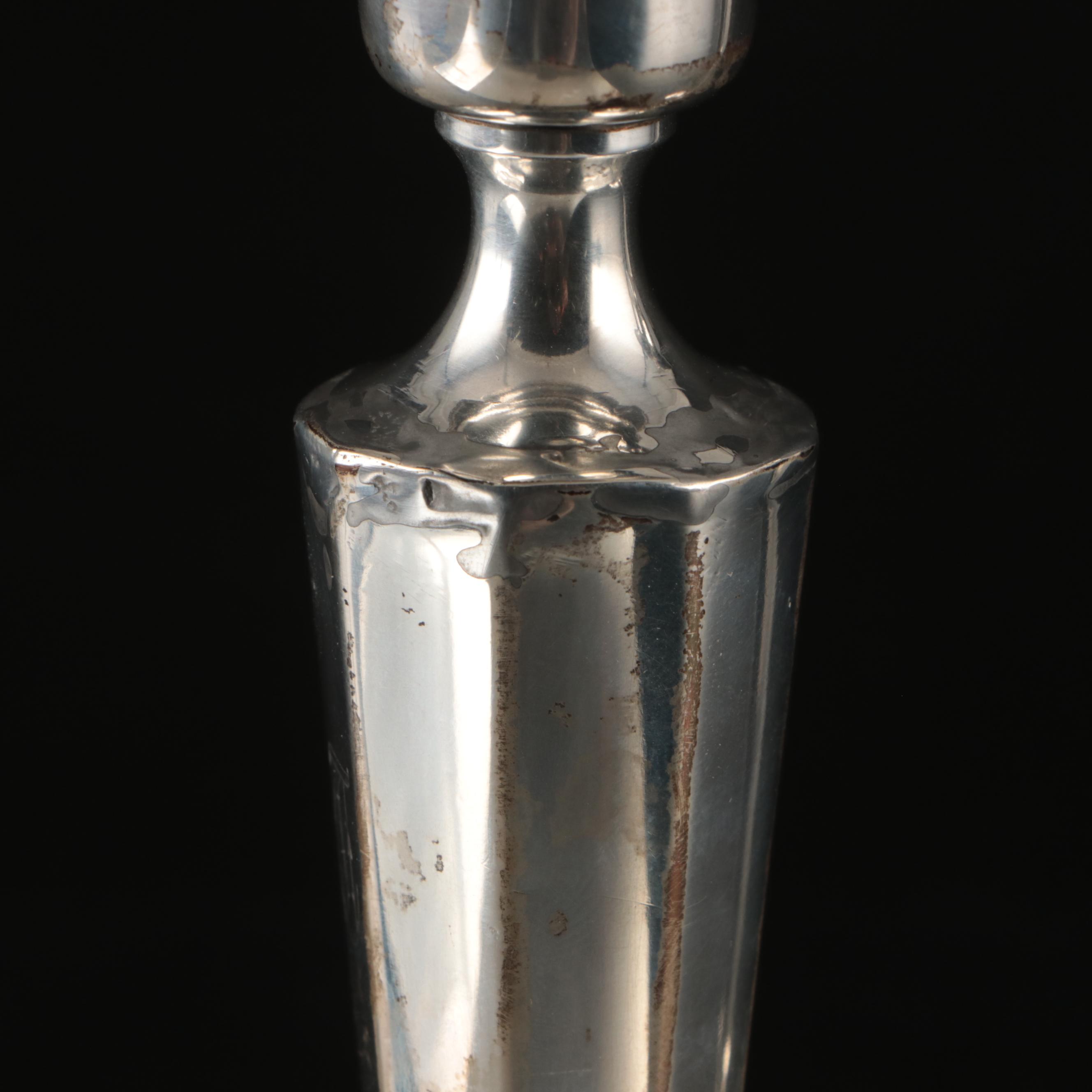 J. Wagner & Son Sterling Silver Candlesticks, Early to Mid-20th Century