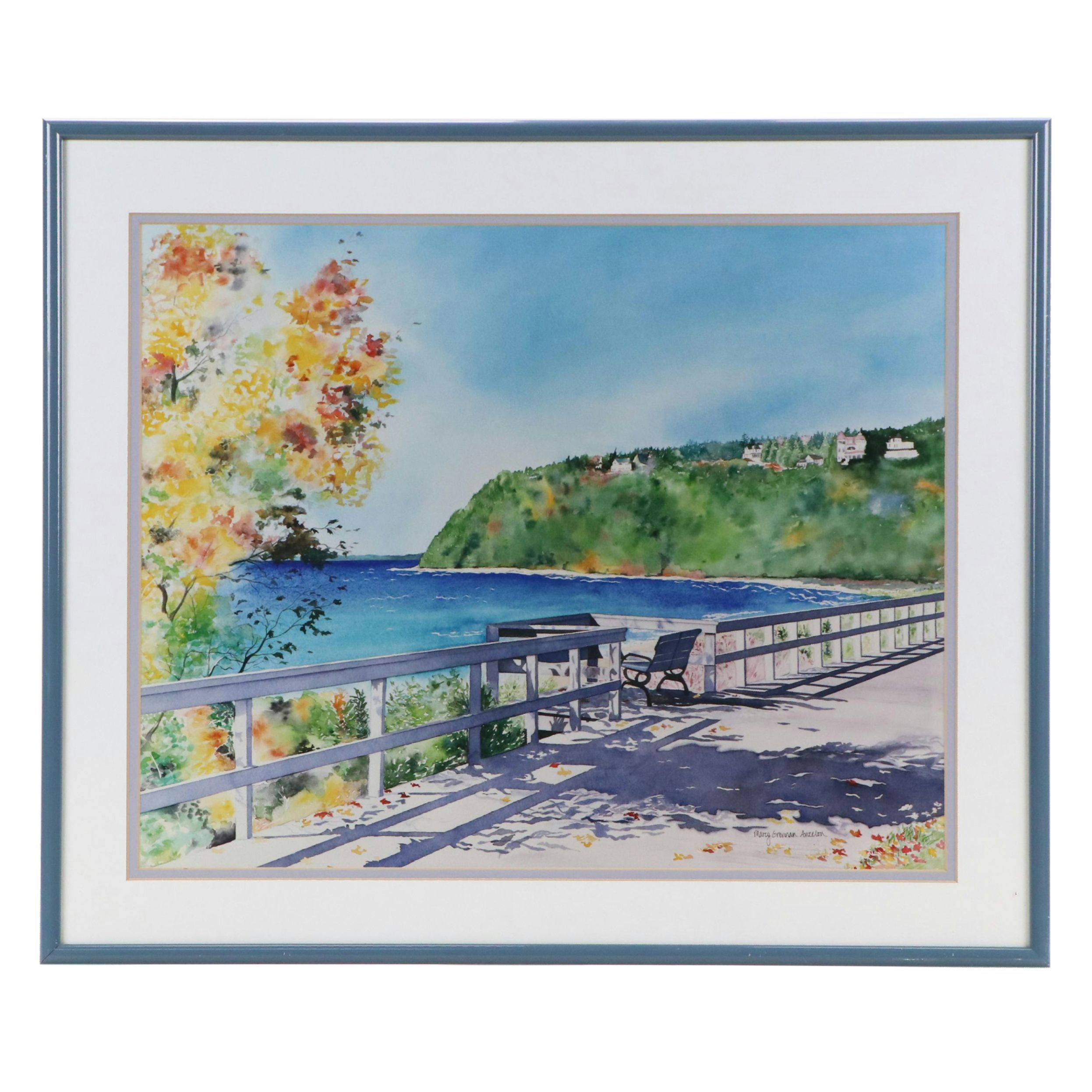 Marcy Grennan Anzelon Digital Print of Coastal Overlook, Late 20th Century