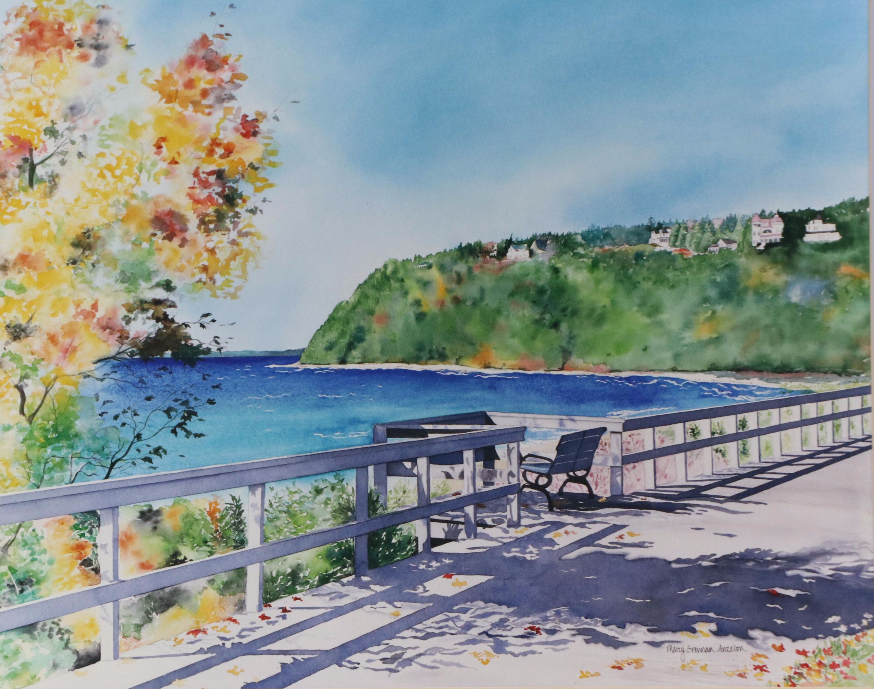 Marcy Grennan Anzelon Digital Print of Coastal Overlook, Late 20th Century