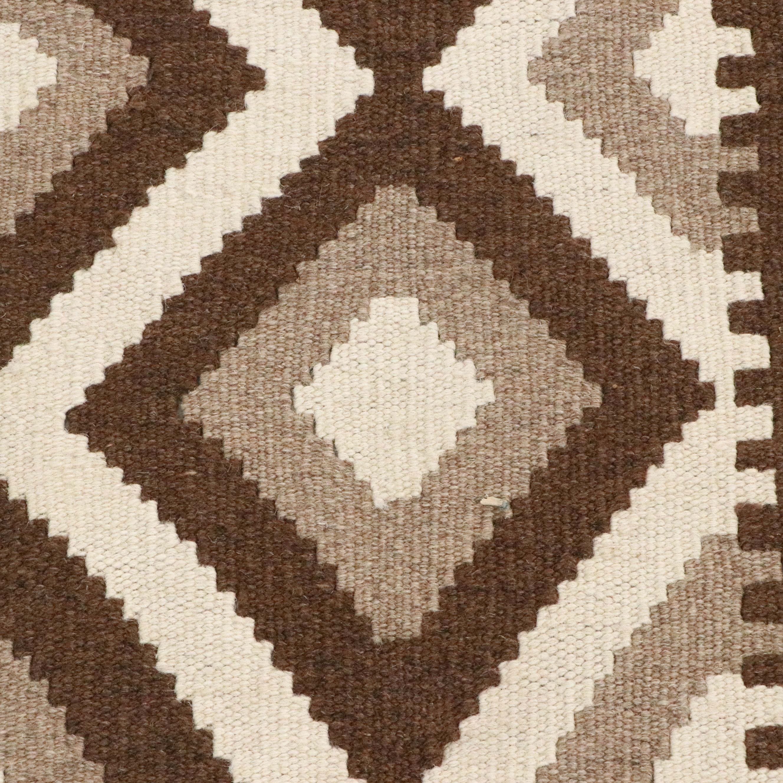 4'2 x 6'2 Handwoven Pakistani Kilim Area Rug