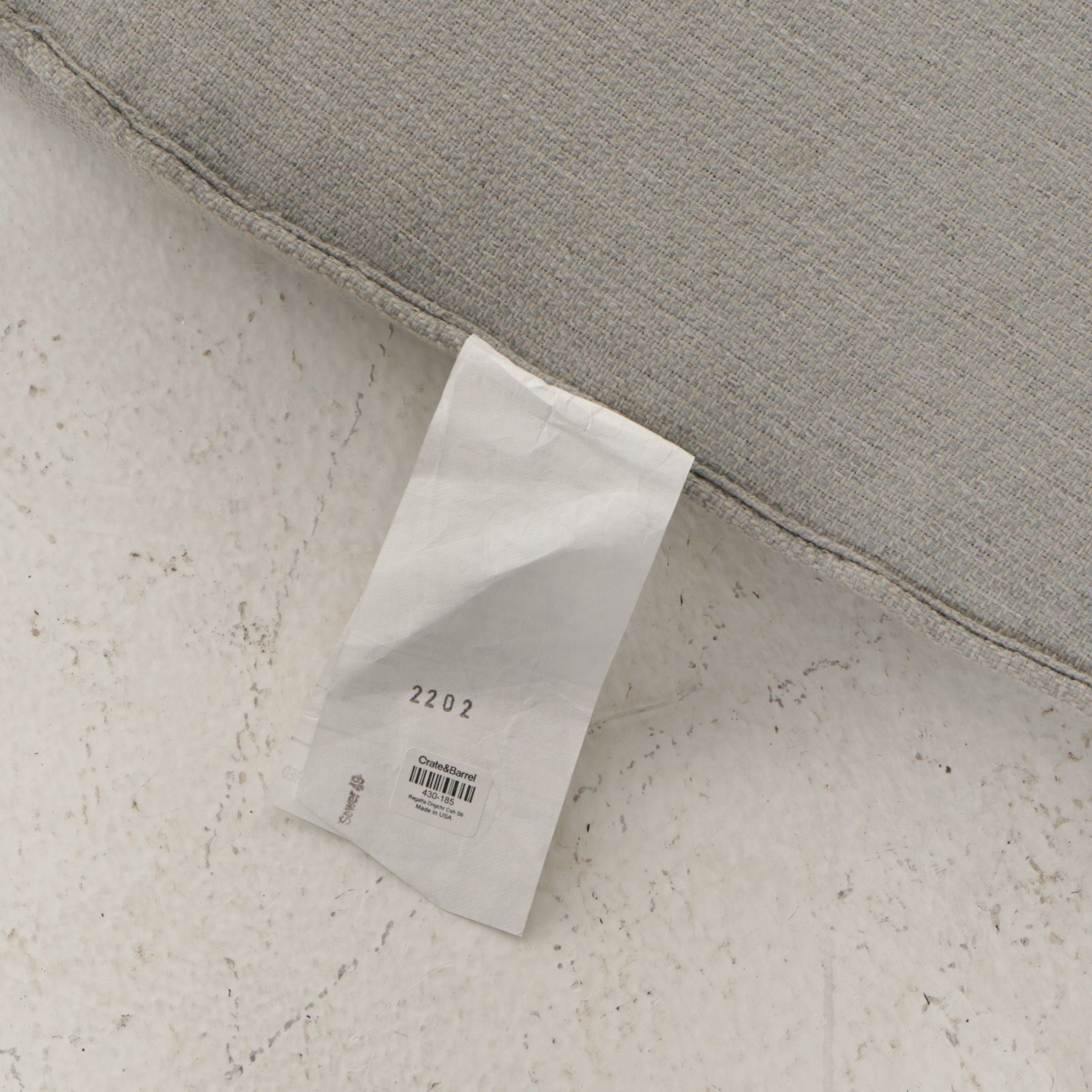 Crate & Barrel Regatta Grey Wash Teak Wood Outdoor Dining Chair