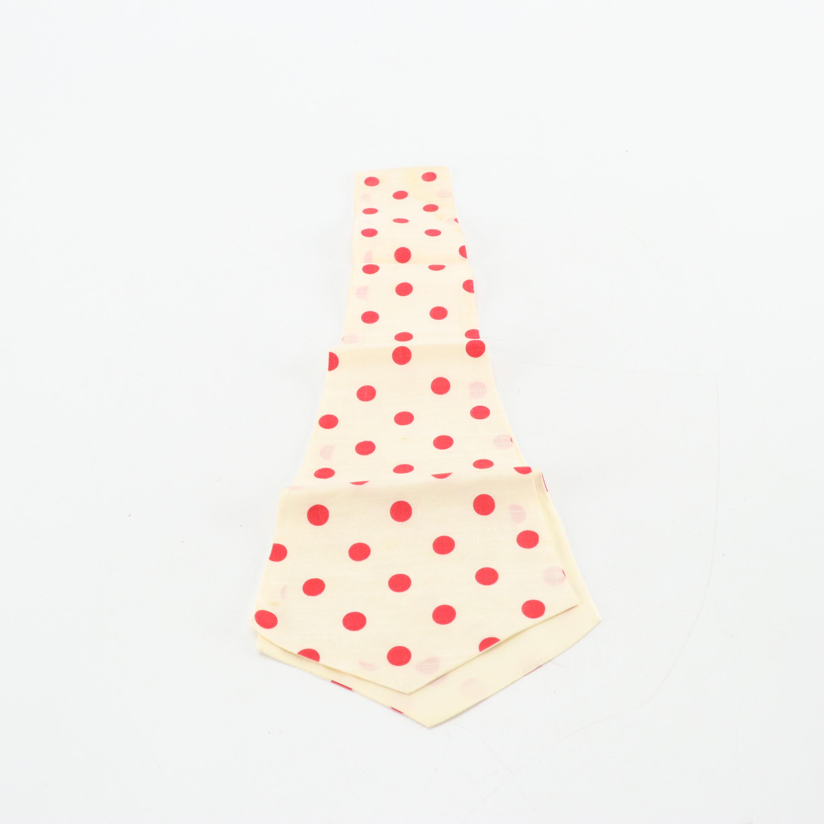 Vintage Patterned Silk Scarves and Neckties