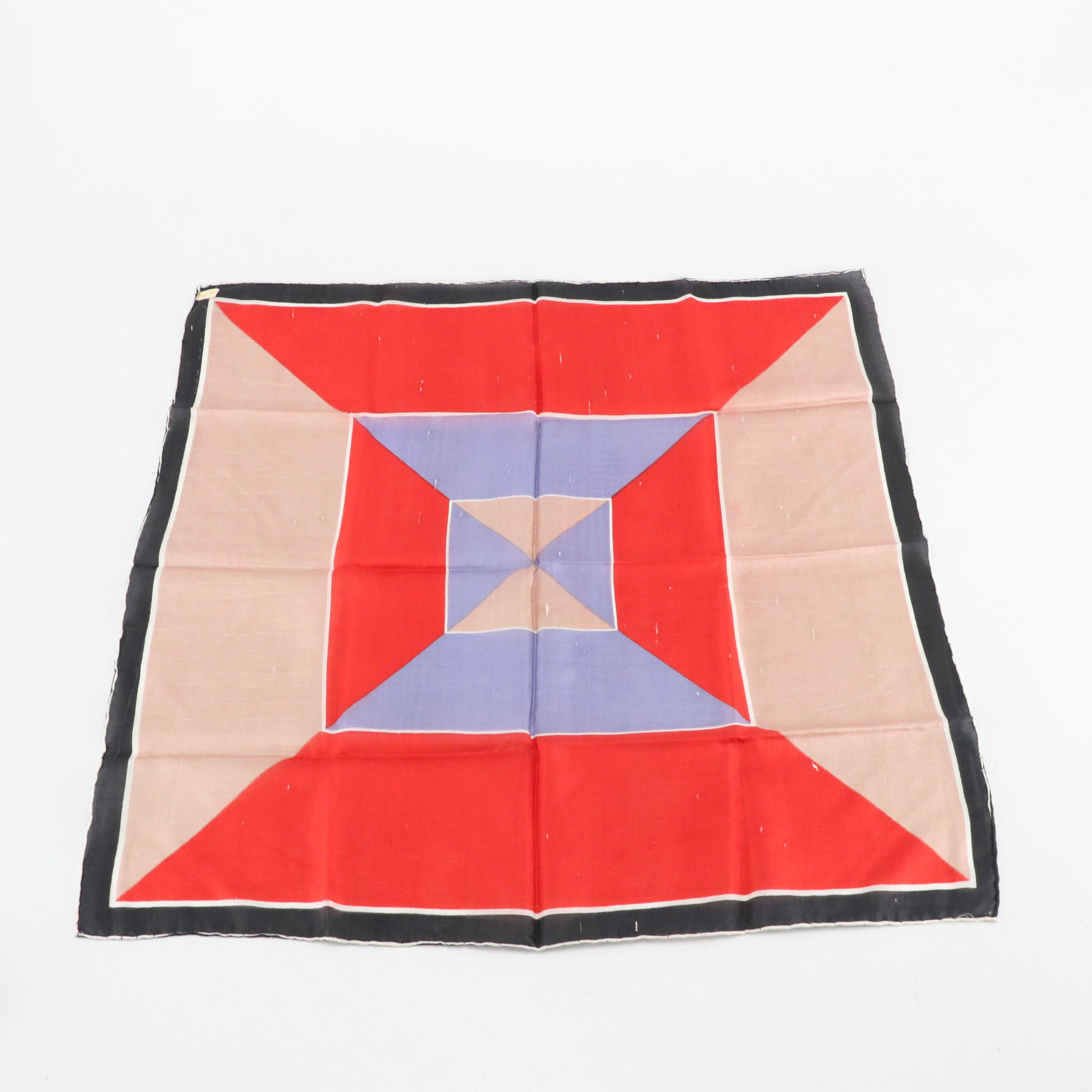 Vintage Patterned Silk Scarves and Neckties