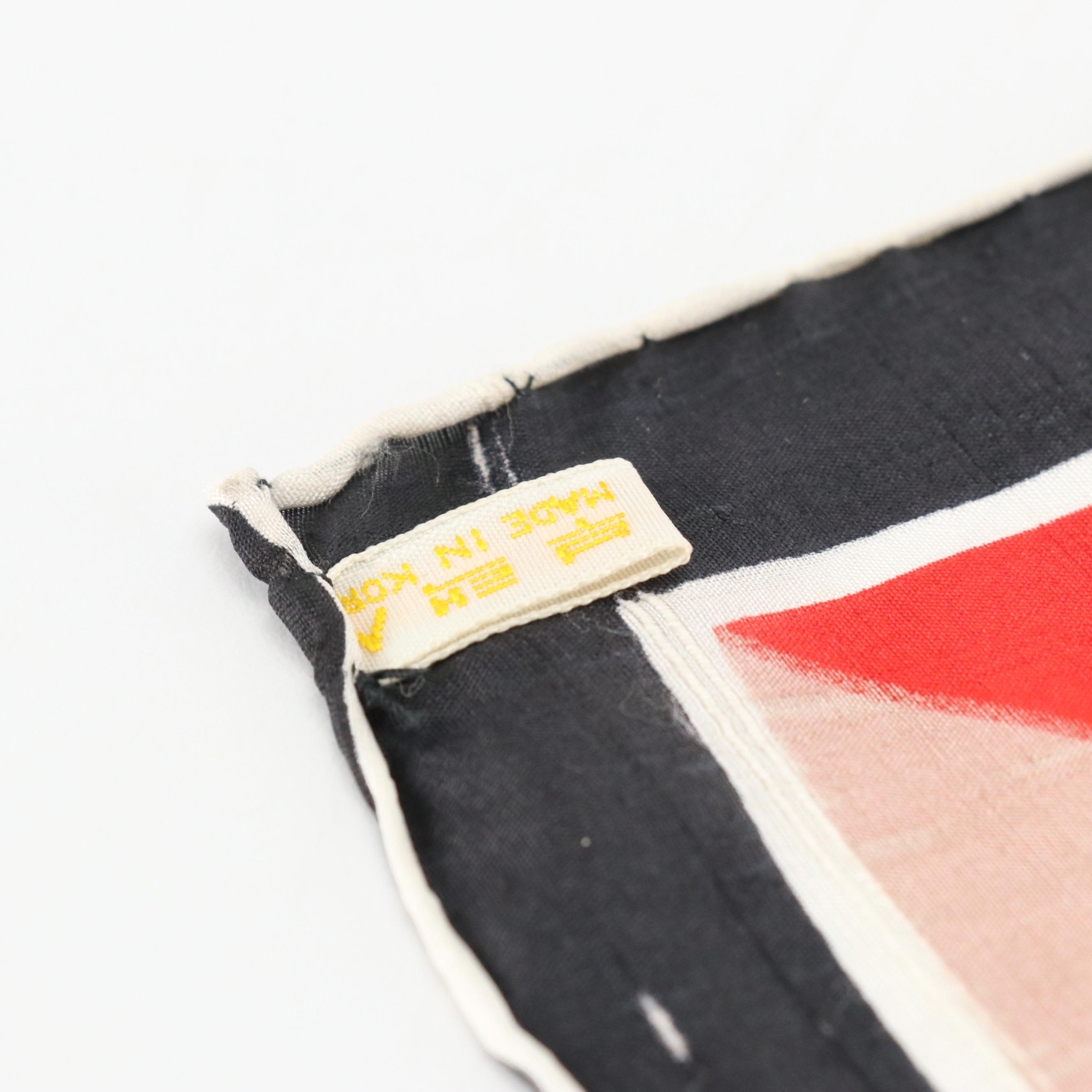 Vintage Patterned Silk Scarves and Neckties