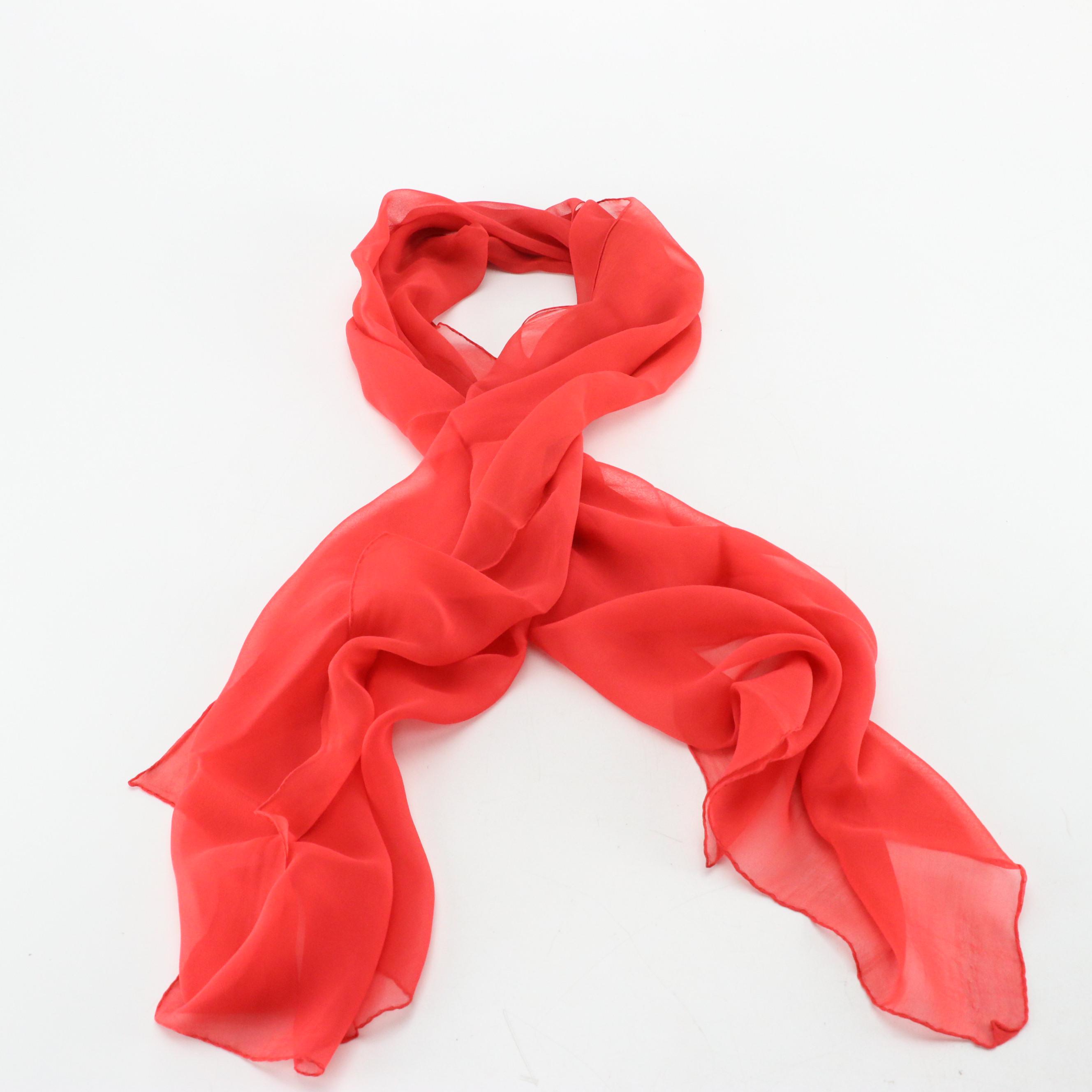 Vintage Patterned Silk Scarves and Neckties