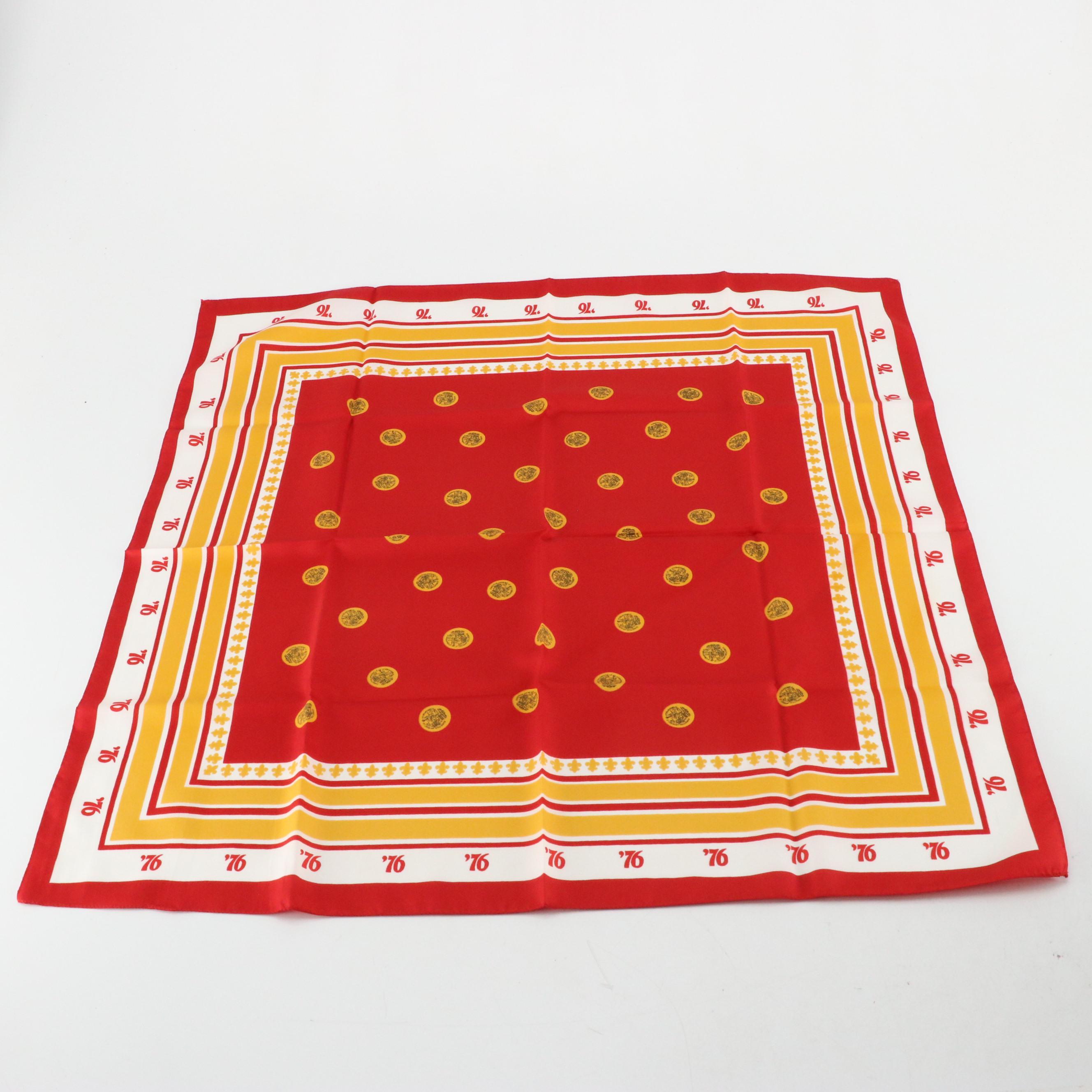 Vintage Patterned Silk Scarves and Neckties