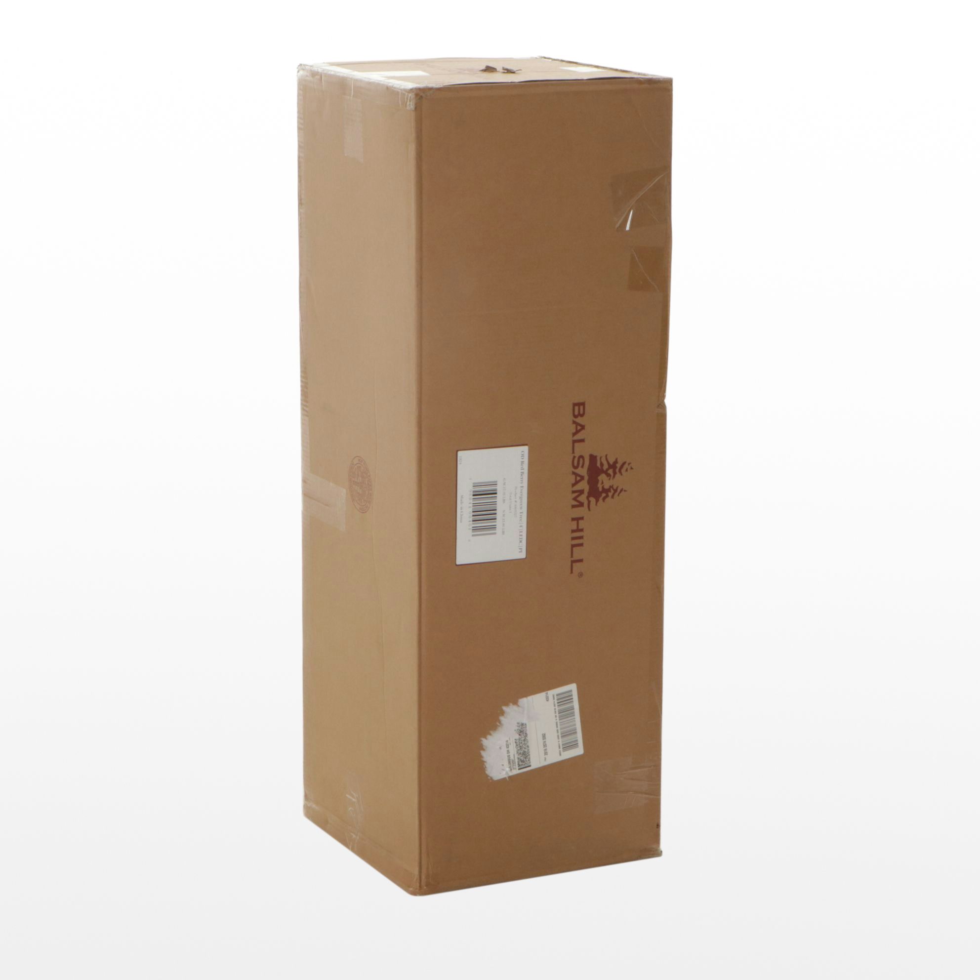 4' Balsam Hills Outdoor Red Berry Evergreen Tree