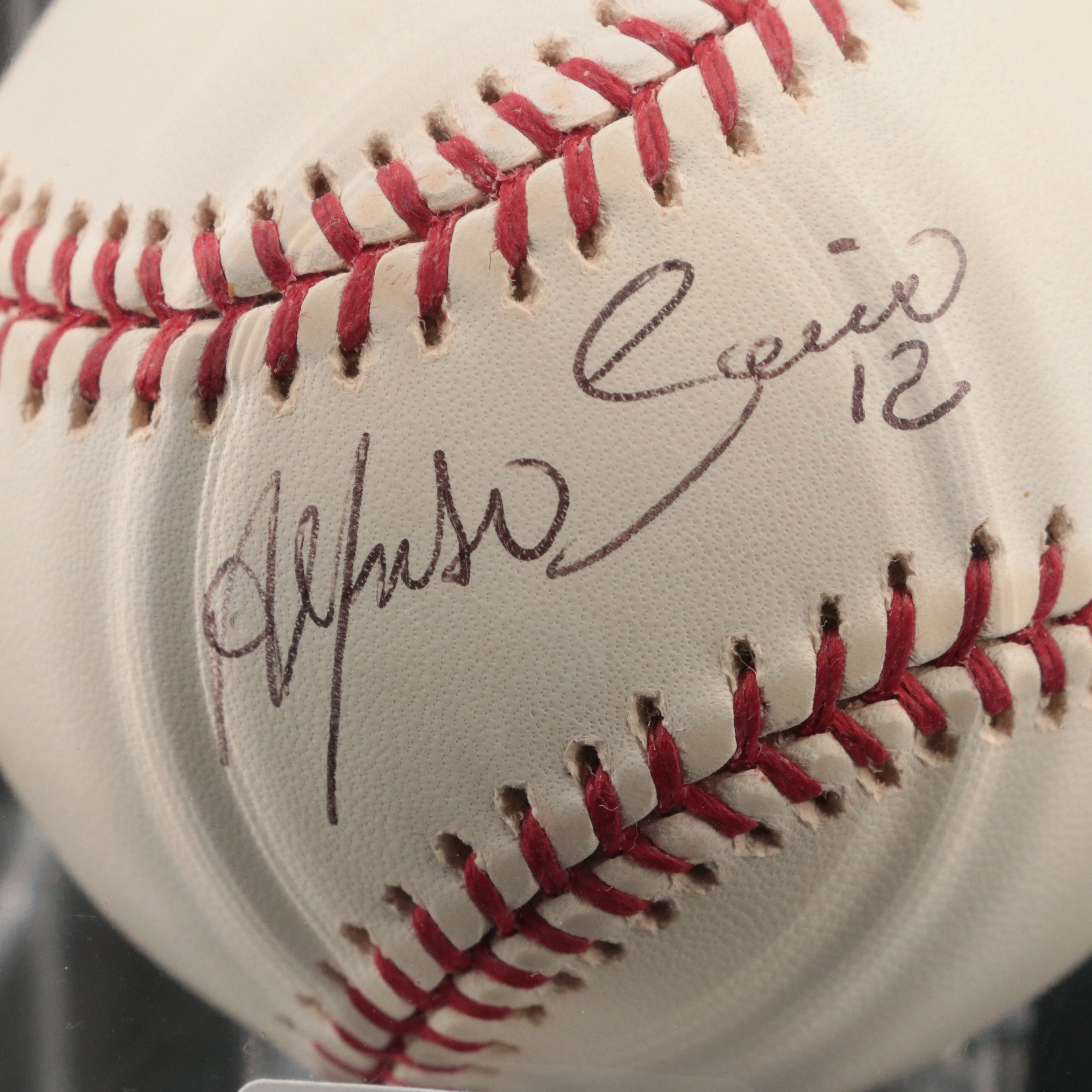 Three Signed Baseballs- Nolan Ryan, Alfonso Soriano, and Pat Burrell