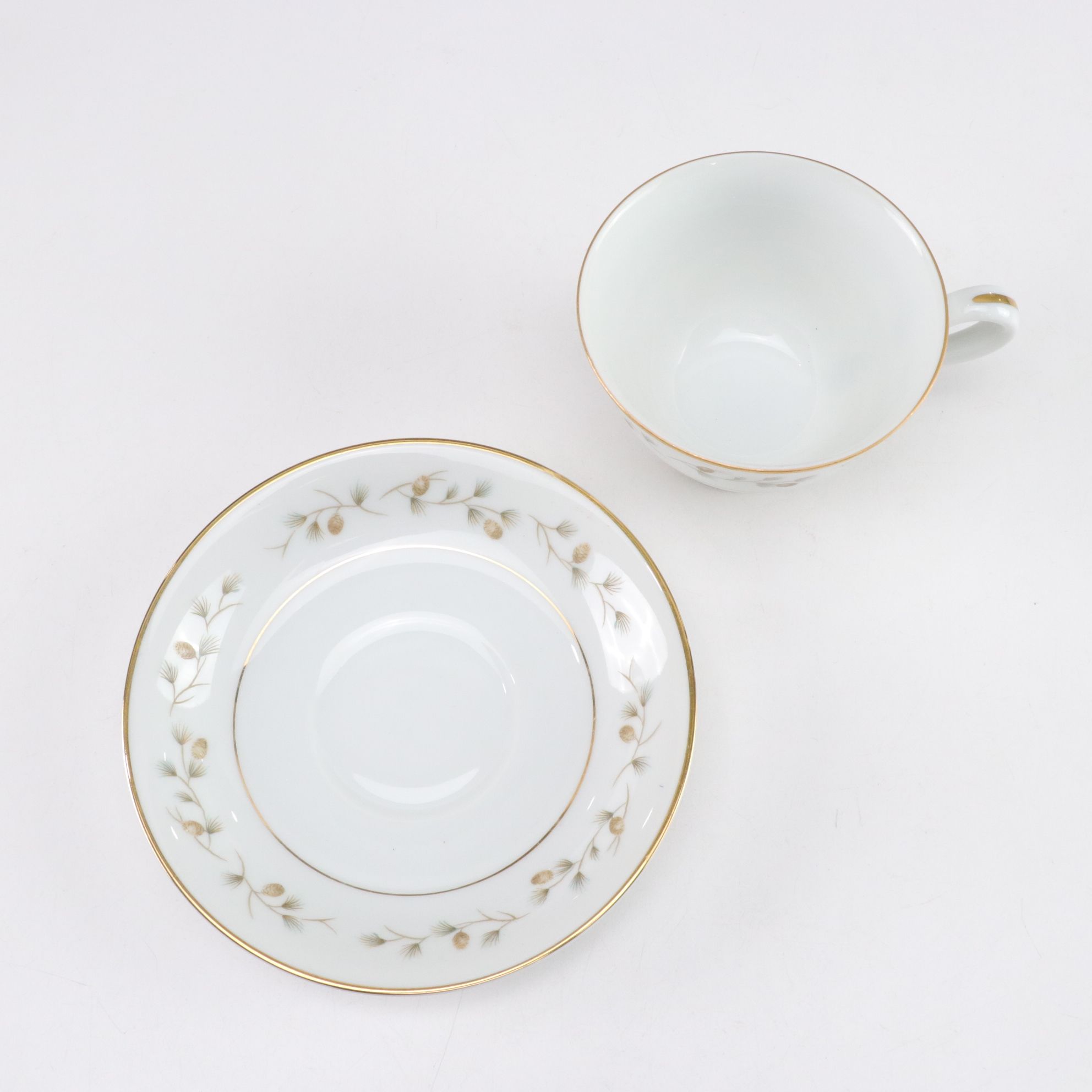 Rose China "Whispering Pine" Gilt Porcelain Dinnerware Set