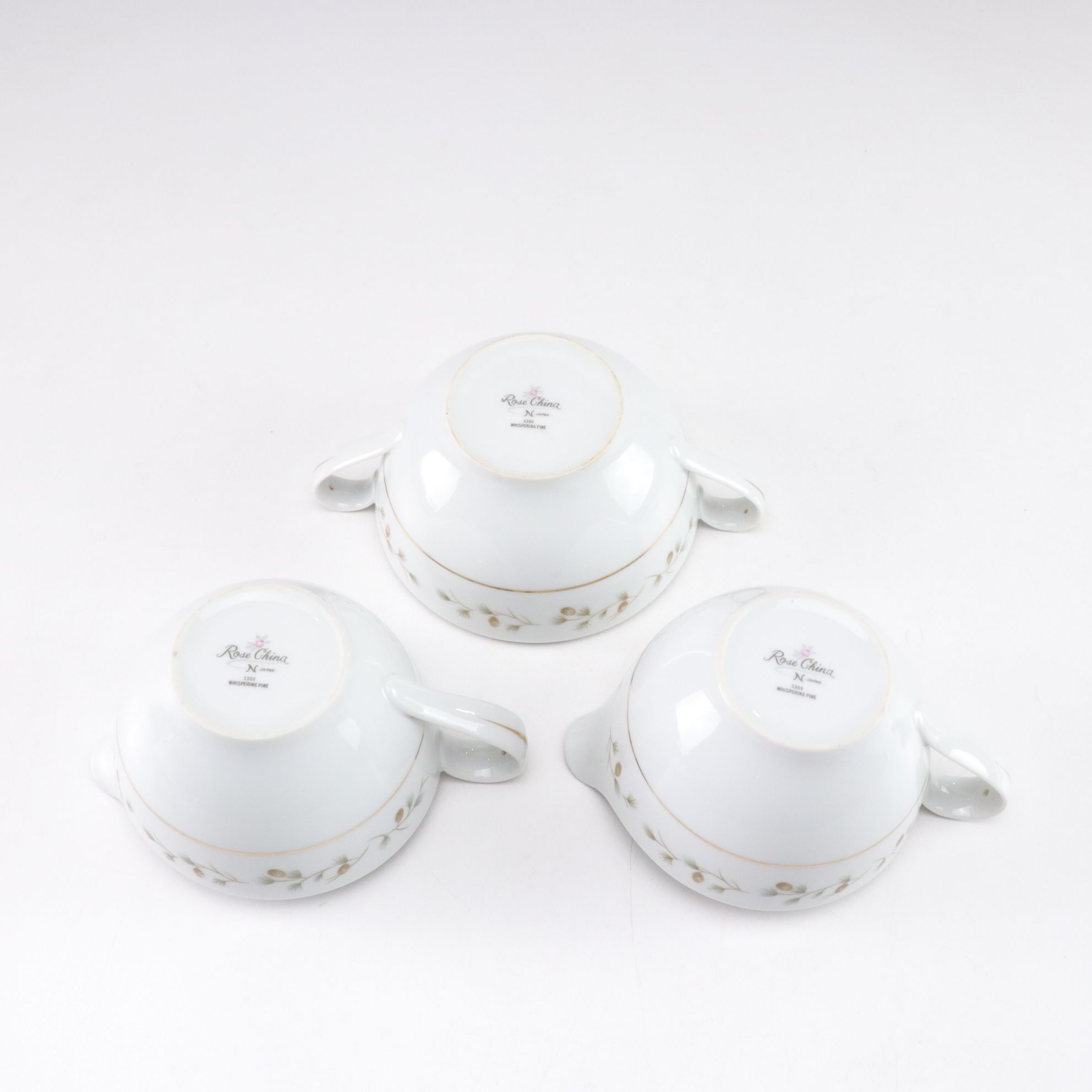 Rose China "Whispering Pine" Gilt Porcelain Dinnerware Set