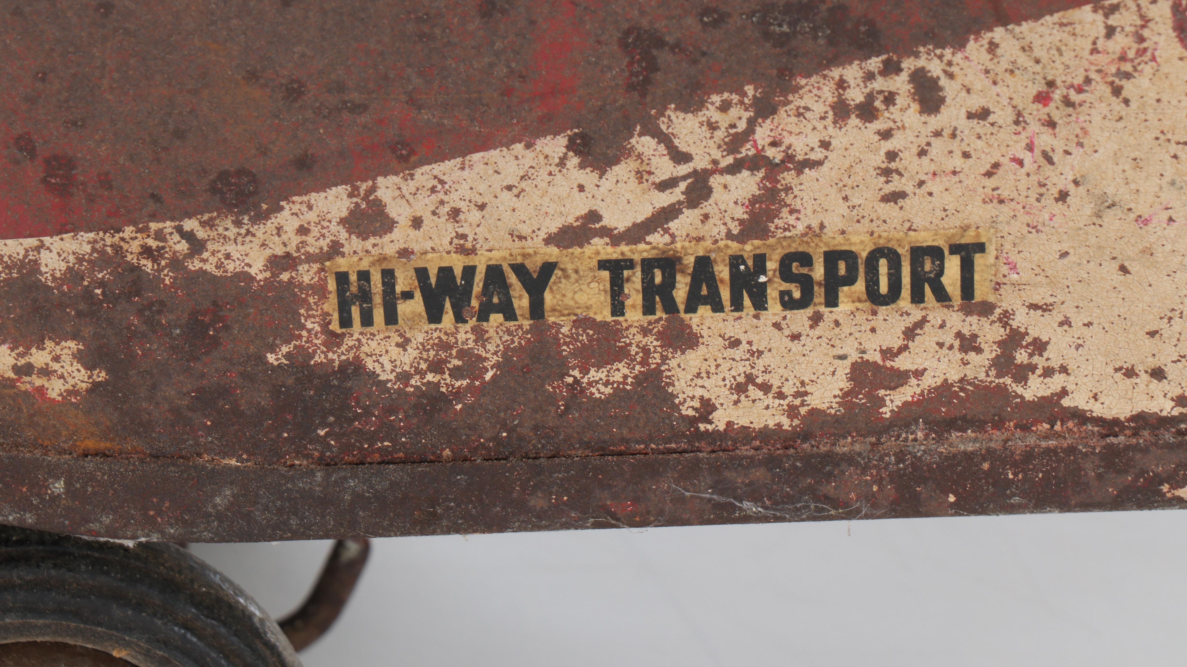 Structo Pressed Steel Toy Trucks with Trailers, Early to Mid-20th Century