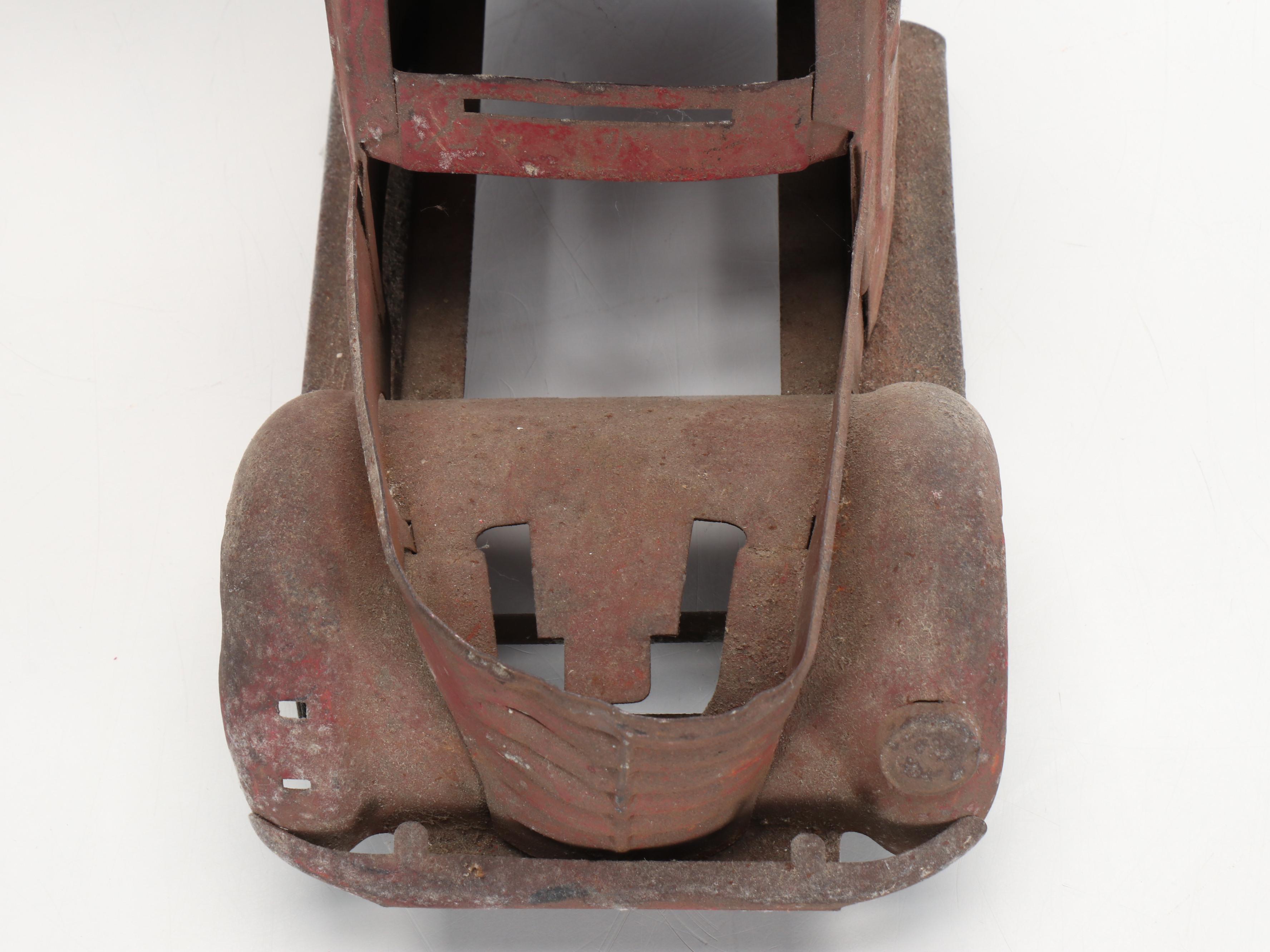 Structo Pressed Steel Toy Trucks with Trailers, Early to Mid-20th Century