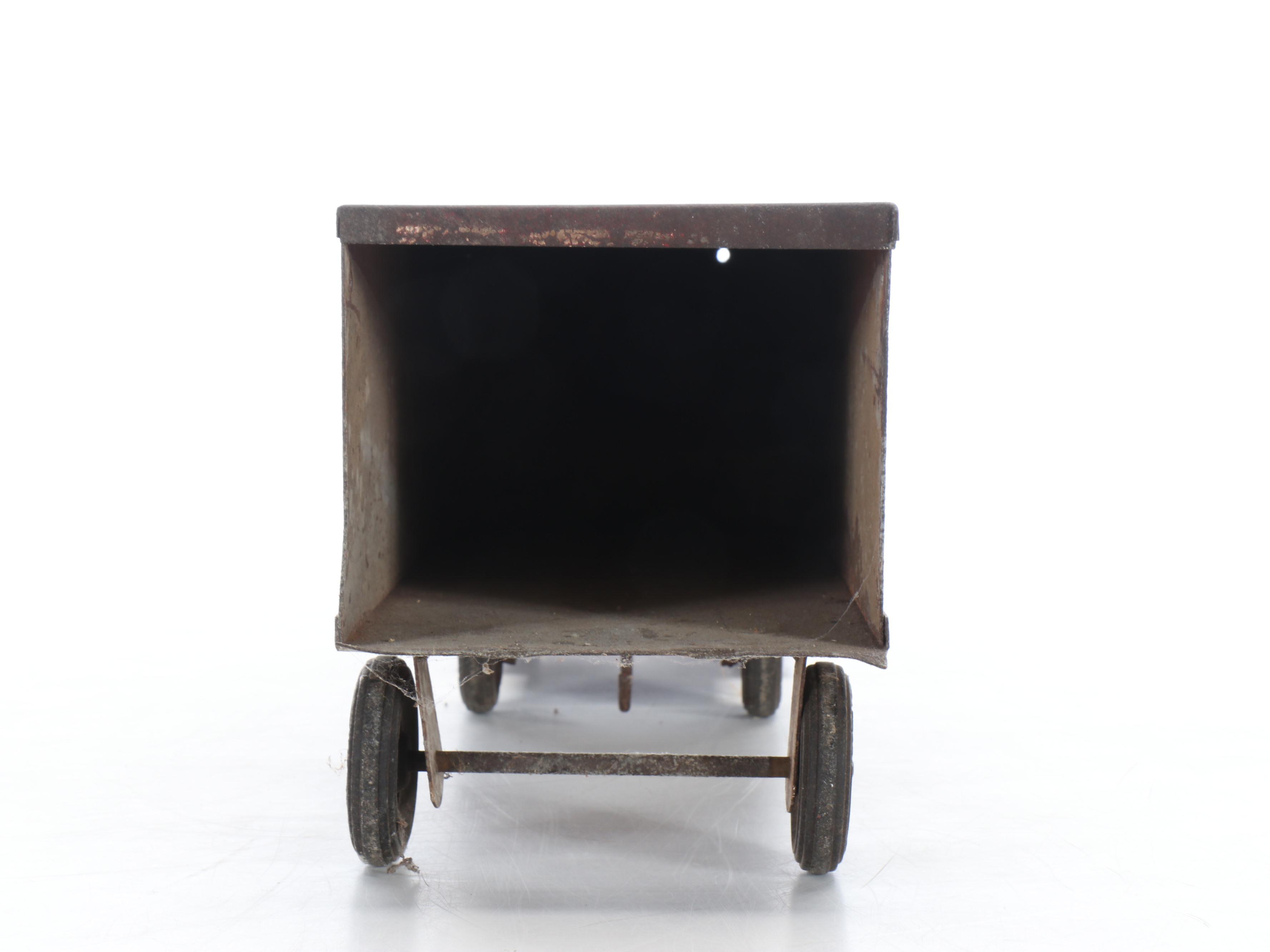 Structo Pressed Steel Toy Trucks with Trailers, Early to Mid-20th Century