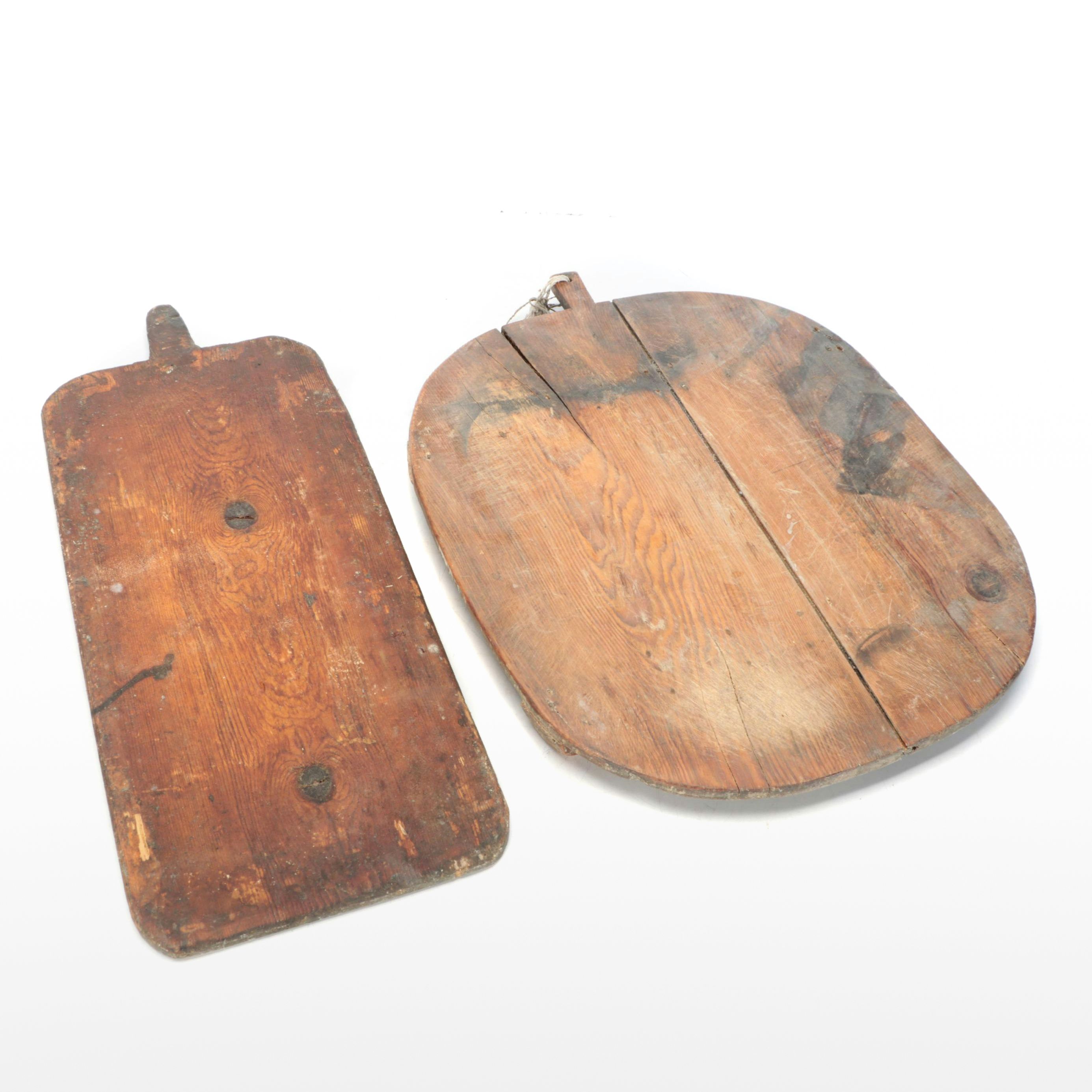 Primitive Style Wooden Serving Boards